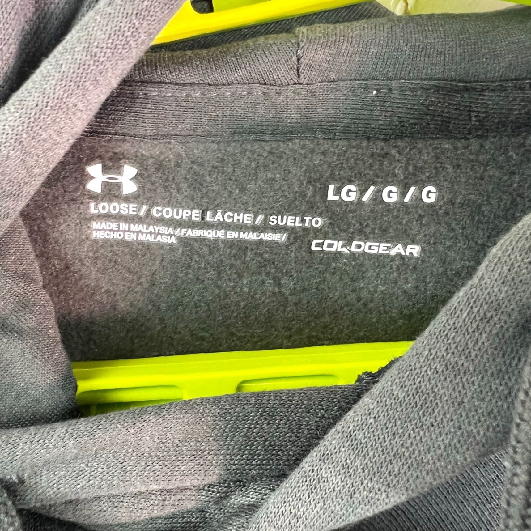 Under Armour Under Armour Cold Gear Hoodie Mens Size L Long Sleeves Pockets Loose Fit Gray" Size US L / EU 52-54 / 3 - 7 Thumbnail
