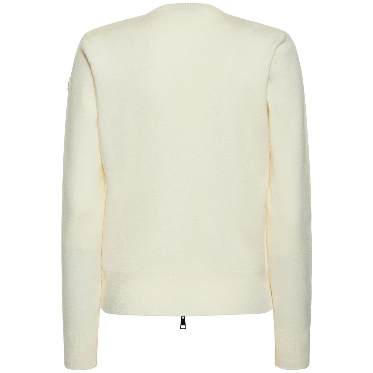 MONCLER Women's White Wool Cardigan New (Women's size:L;)