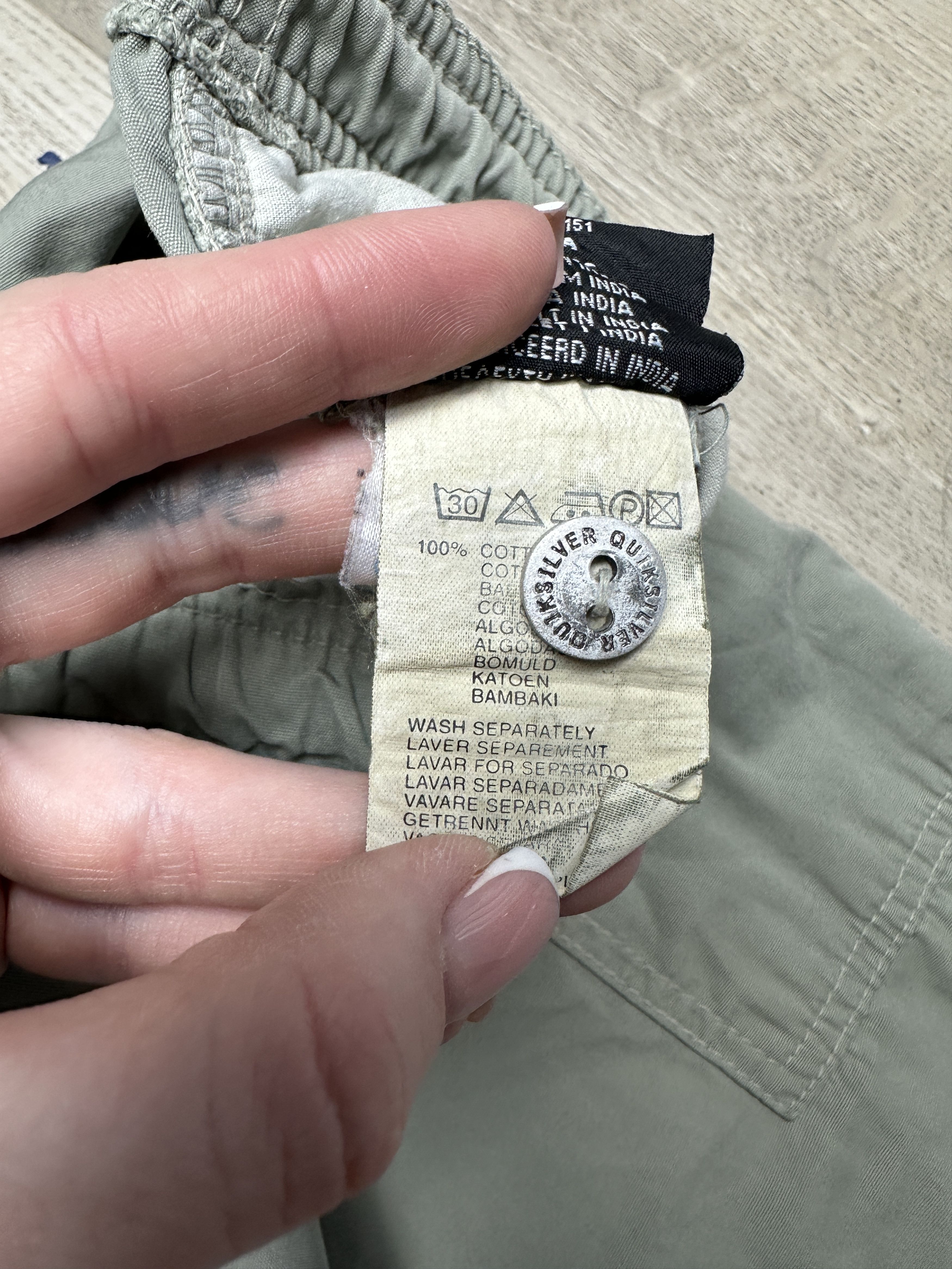 Quiksilver Quiksilver 90s Vintage Mens Cargo Pants Size US 30 / EU 46 - 8 Thumbnail