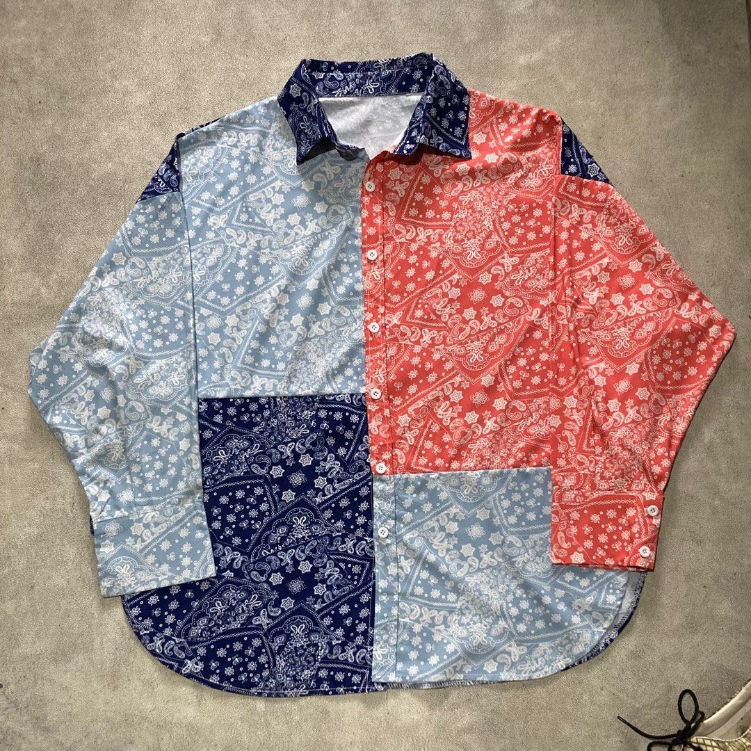 Japanese Brand Japanese oversize shirt pasley pattern Size US XL / EU 56 / 4 - 1 Thumbnail