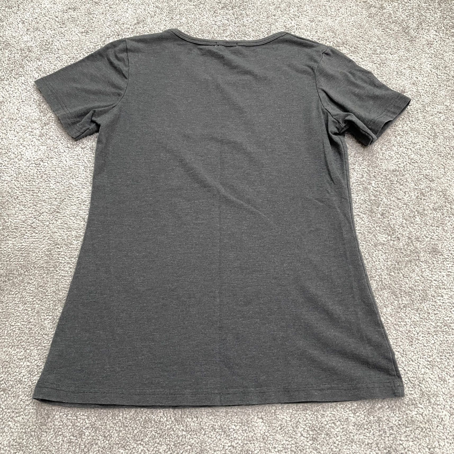 Vintage Mini Secret T-Shirt Shirt Womens S/M Dark Gray Crew Neck Short Sleeve Top Lightweight Cotton Casual Everyday Wear Womens S/M Gray 90s? Size S / US 4 / IT 40 - 2 Thumbnail