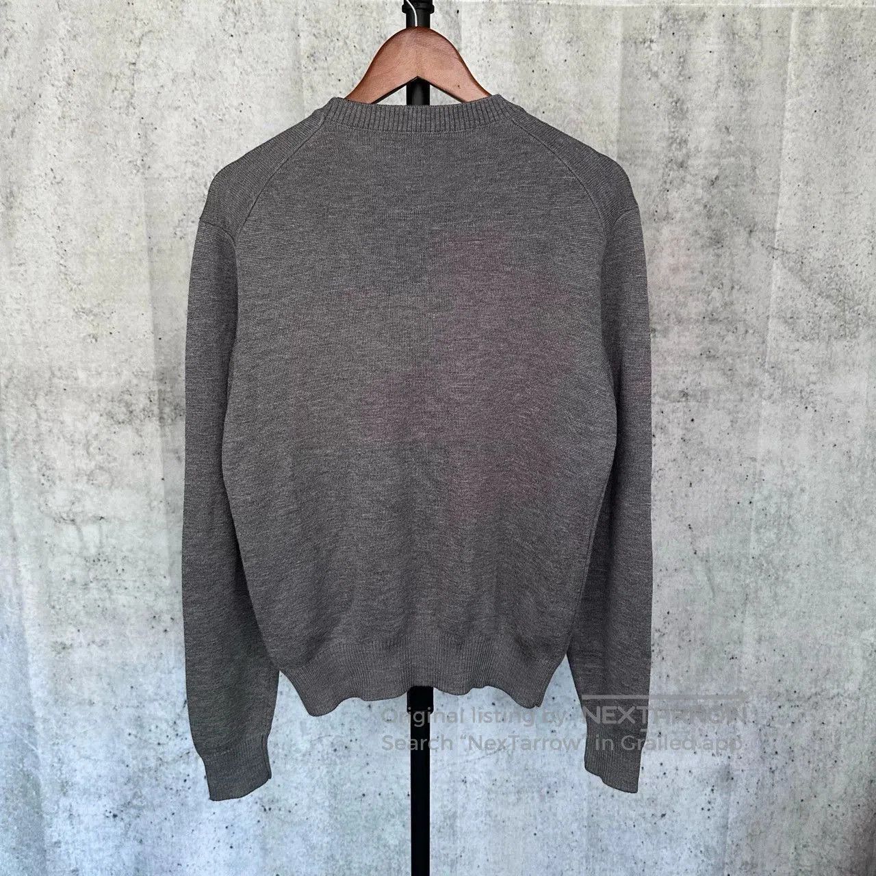 AMI ami paris gray wool sweater with heart logo. Size US M / EU 48-50 / 2 - 2 Thumbnail