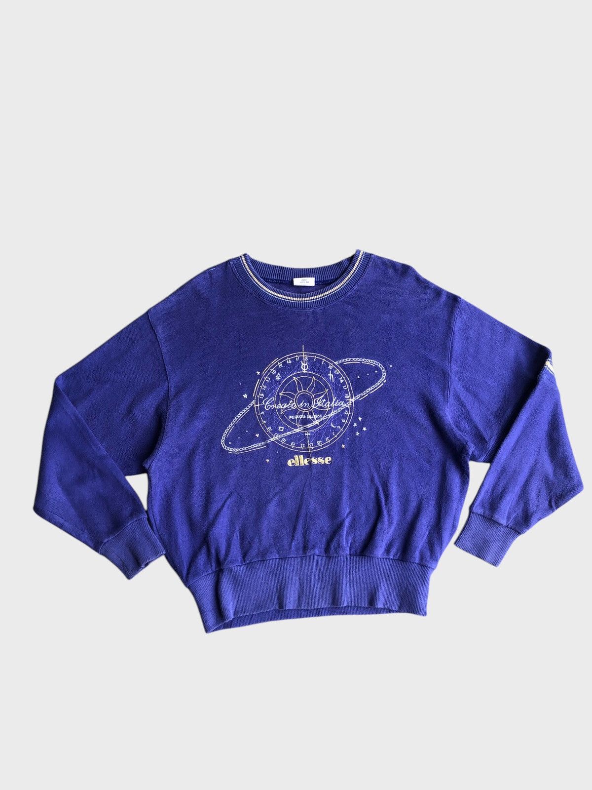Ellesse × Vintage Vintage 80s Ellesse Perugia Dal 1959 Big Logo Sweatshirt Size US M / EU 48-50 / 2 - 1 Thumbnail
