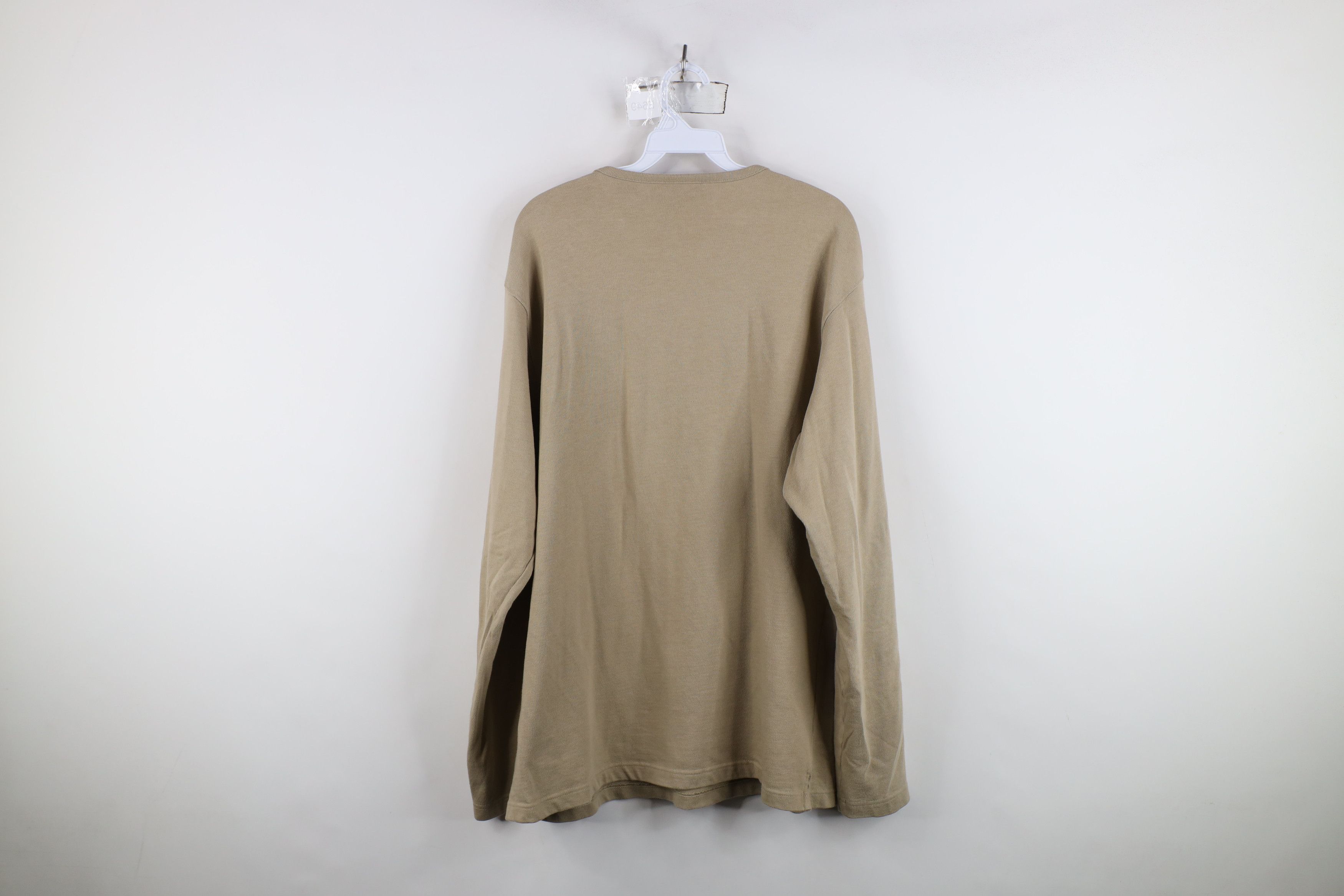 Timberland Vintage 90s Timberland Knit Long Sleeve Henley T-Shirt Size US L / EU 52-54 / 3 - 10 Thumbnail