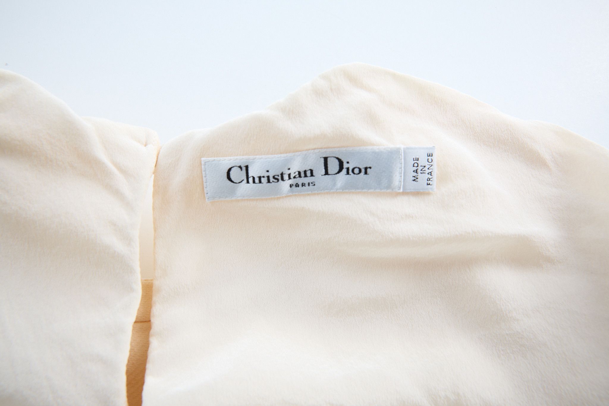 Dior Dior Straight Mini Dress - White Wool and Silk Size S / US 4 / IT 40 - 3 Thumbnail