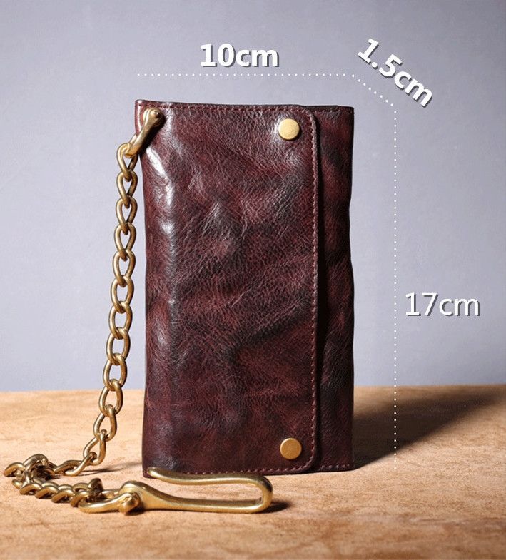 Japanese Brand × Leather Long Clutch Leather Wallet Size ONE SIZE - 5 Thumbnail