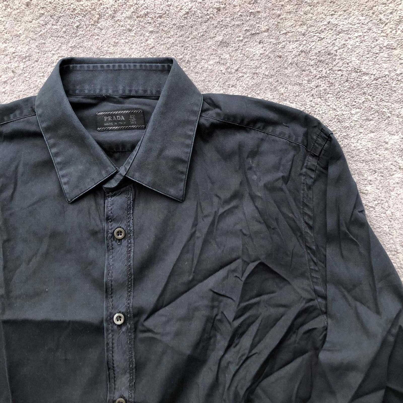 Prada Prada Pronounced Stitching Button Up Shirt Size US L / EU 52-54 / 3 - 2 Thumbnail