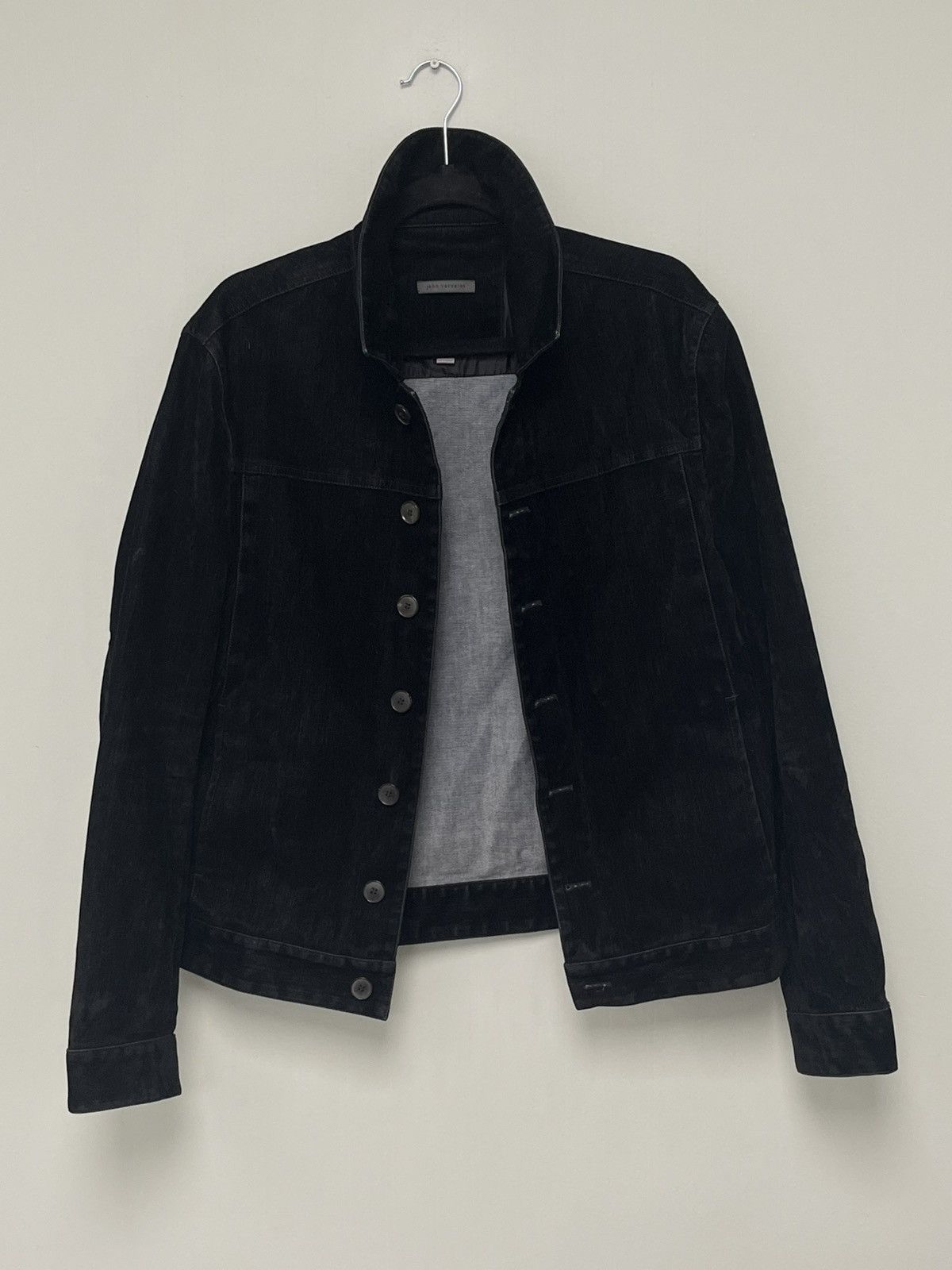 John Varvatos Flocked Velvet Trucker size EU 48 USA 38 medium Size US M / EU 48-50 / 2 - 7 Thumbnail