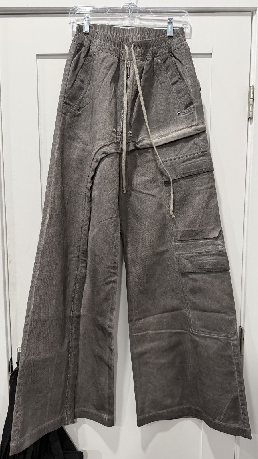 Rick Owens RICK OWEN'S HOLLYWOOD IMBALANCED JUMBO BELA CARGO PANTS