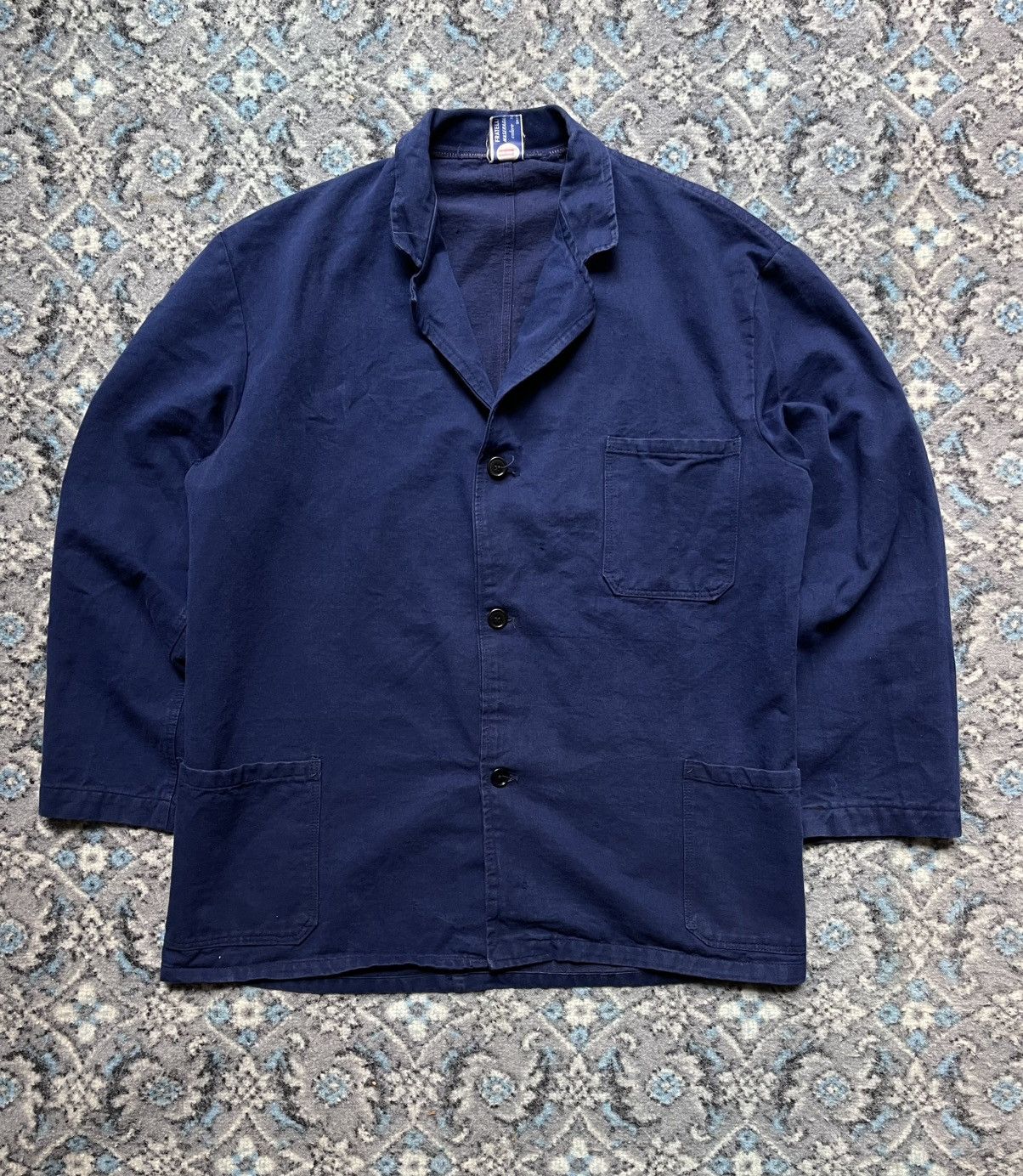 Vintage Vintage 70s Workwear Chore Jacket Size US L / EU 52-54 / 3 - 1 Thumbnail