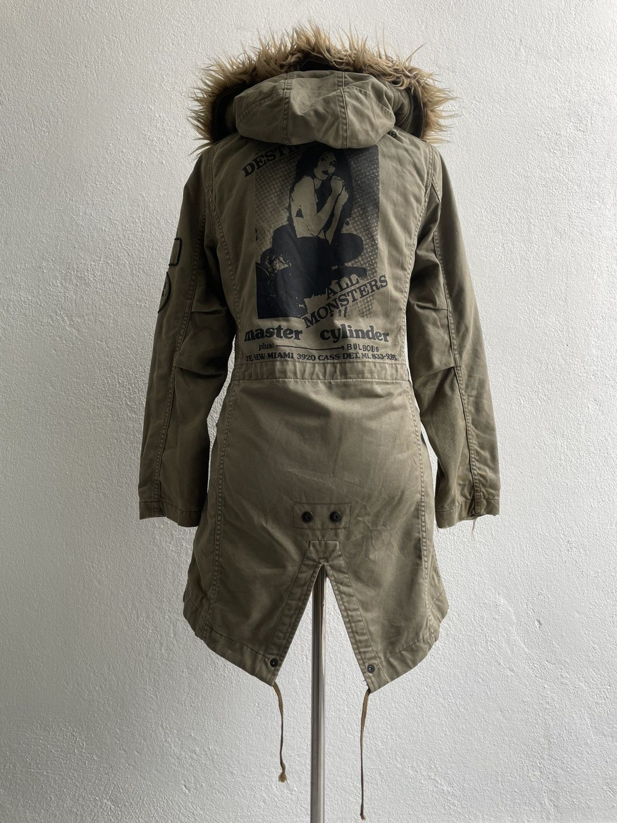 Hysteric Glamour Hysteric Glamour x Destroy All Monsters Military Fur Jacket Size S / US 4 / IT 40 - 9 Thumbnail