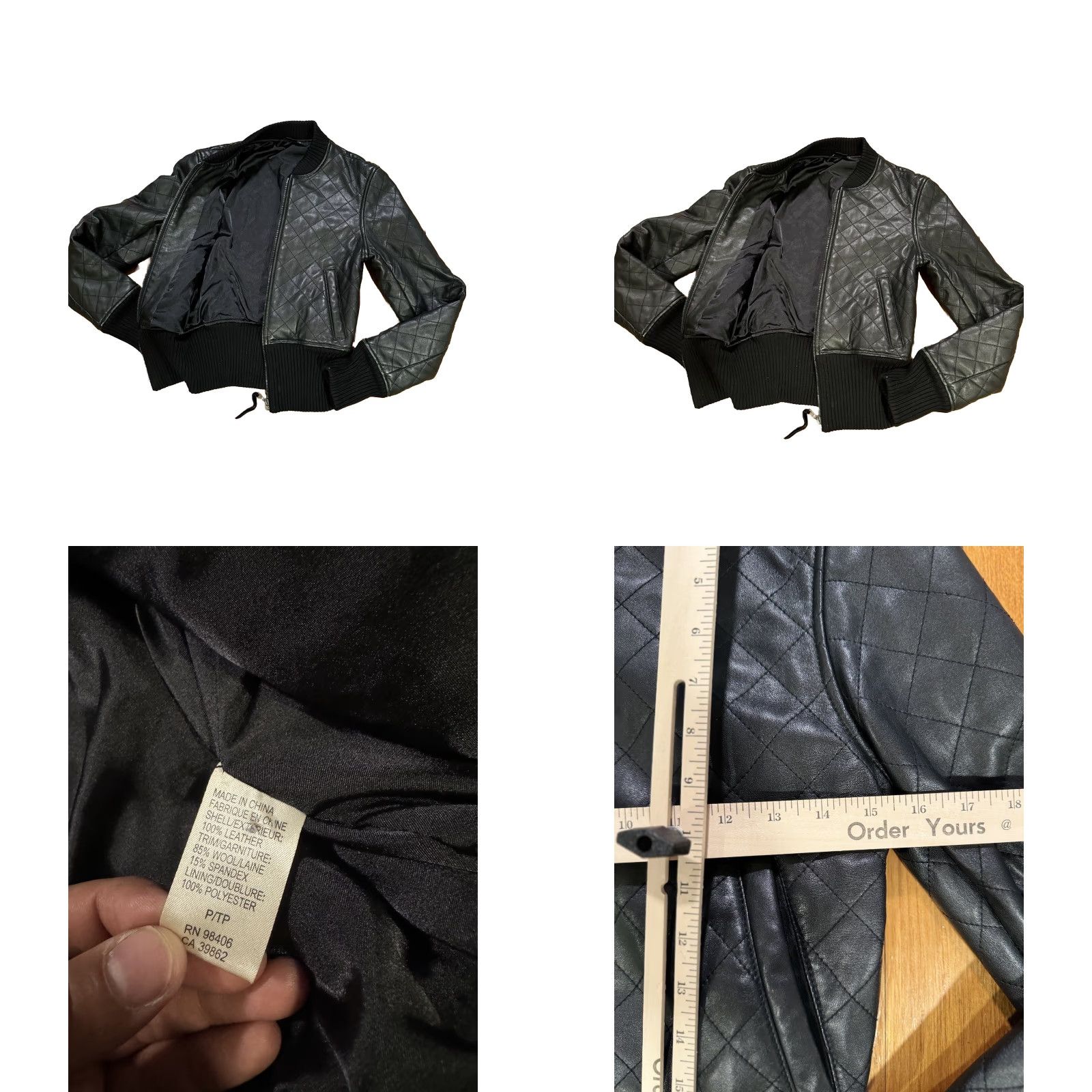Theory Theory Leather Jacket Quilted P XS Black Womens Size S / US 4 / IT 40 - 8 Thumbnail