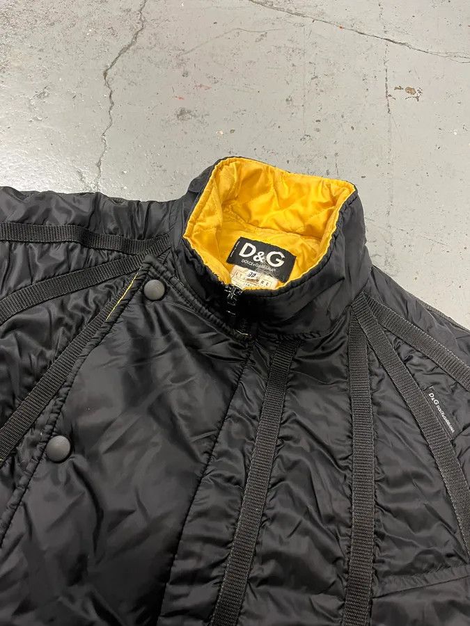 Dolce & Gabbana AW2003 Dolce & Gabbana Astro Black & Yellow Puffer Jacket Size US S / EU 44-46 / 1 - 6 Thumbnail