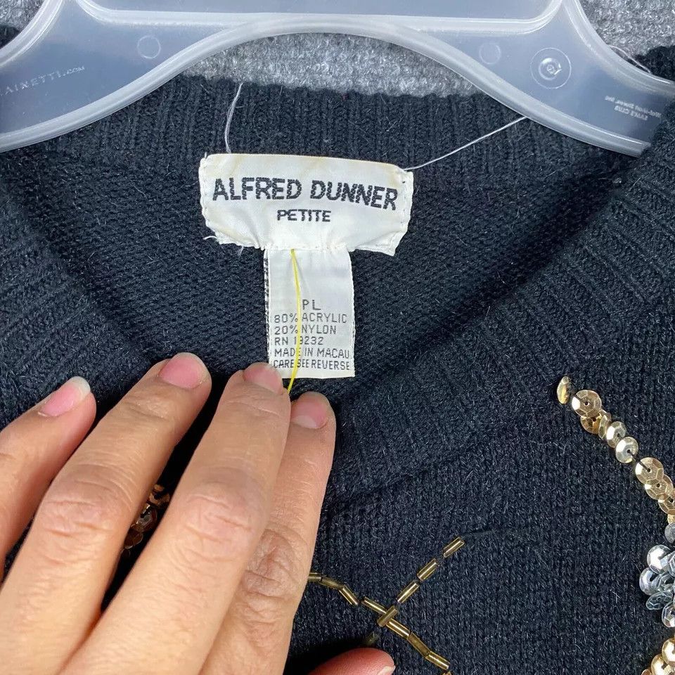 Other Alfred Dunner Sweater Women's Petite Large PL Acrylic Blend Size L / US 10 / IT 46 - 3 Thumbnail