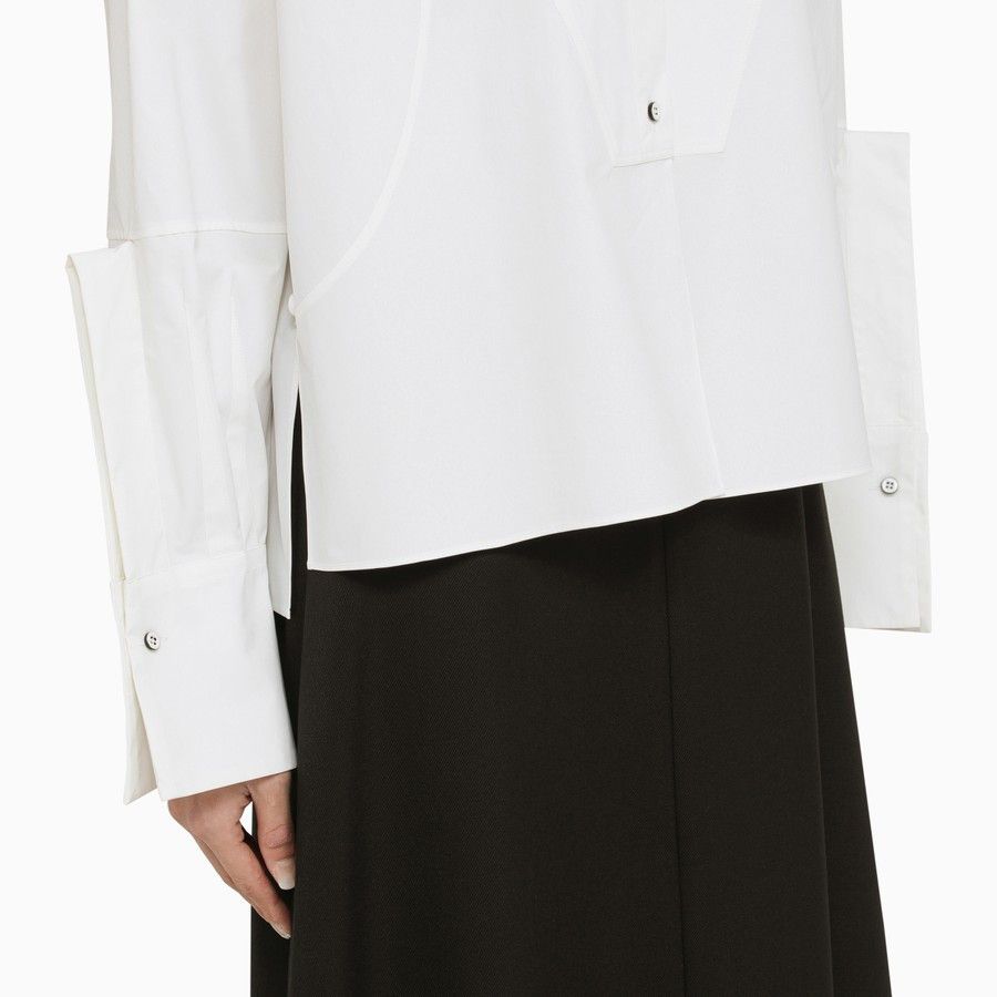 Jil Sander o1d2blof0824 Cotton Shirts in White Size S / US 4 / IT 40 - 4 Thumbnail