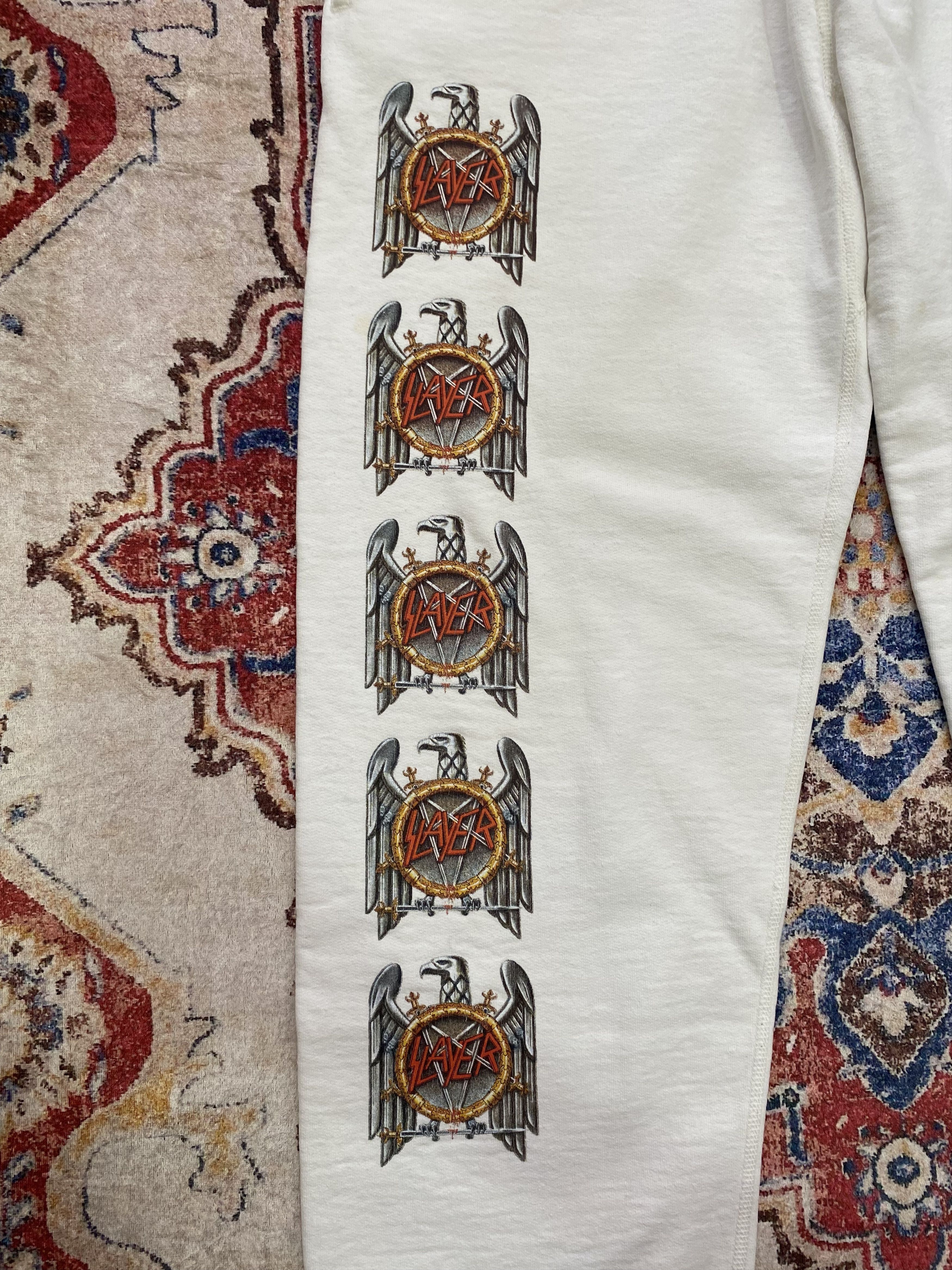 Supreme FW16 Supreme x Slayer Eagle Sweatpants - White Size US 32 / EU 48 - 3 Thumbnail