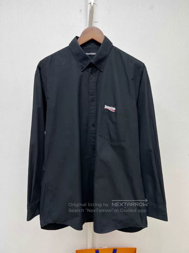 Balenciaga Balenciaga Black Coke Shirt Size XS / US 0-2 / IT 36-38 - 1 Thumbnail