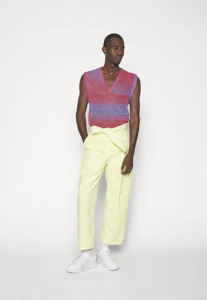 Other !DS! SS22 Lukhanyo Mdingi Belted Yellow Denim Pants Size US 30 / EU 46 - 4 Thumbnail