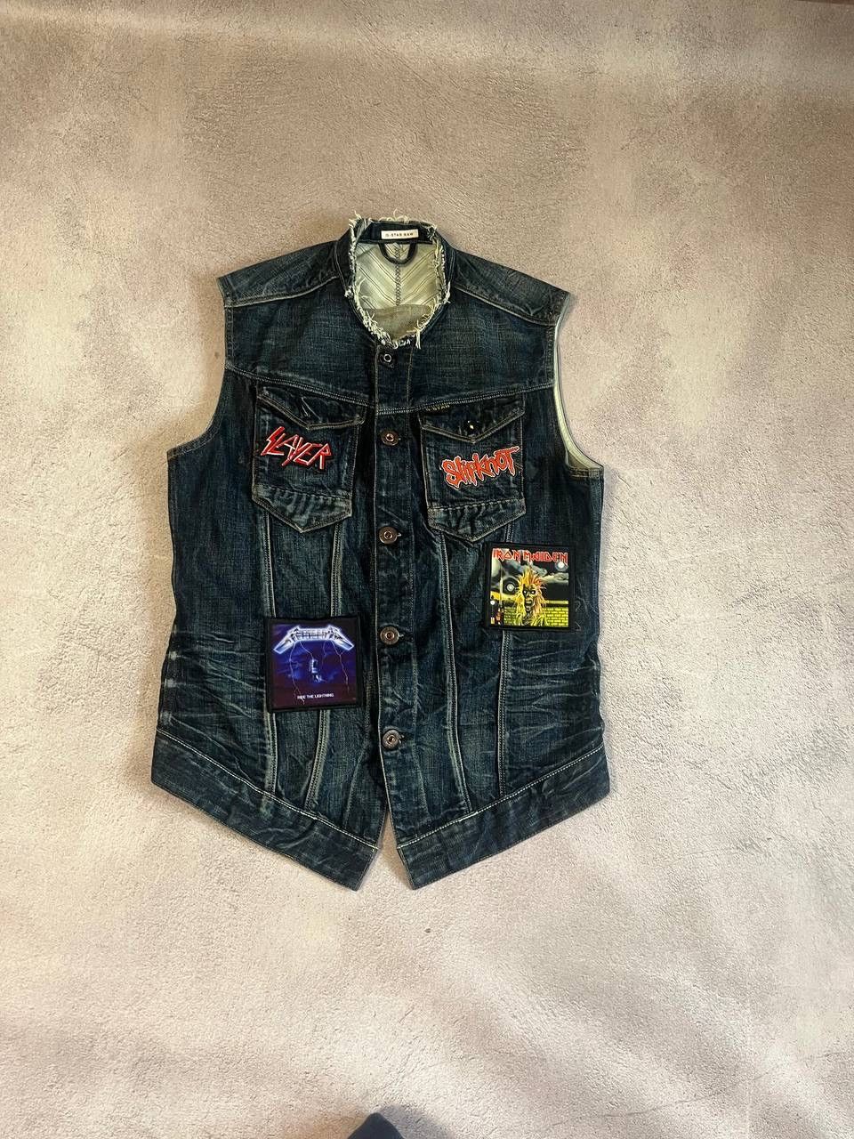 G-Star × Vintage Vintage G star Slayer metalica faded dirty distressed vest Size US M / EU 48-50 / 2 - 5 Thumbnail