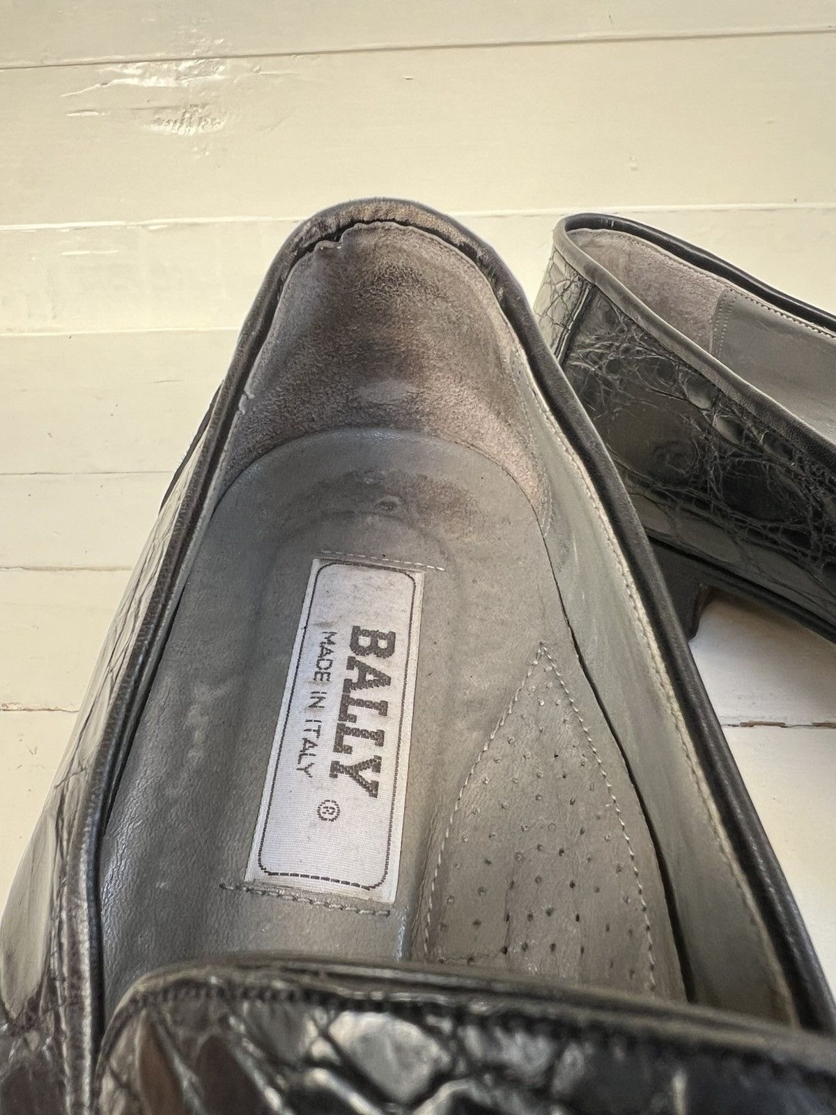 Bally BALLY Full Crocodile Black Loafers Men’s Sz US 8.5 Size US 8.5 / EU 41-42 - 12 Thumbnail