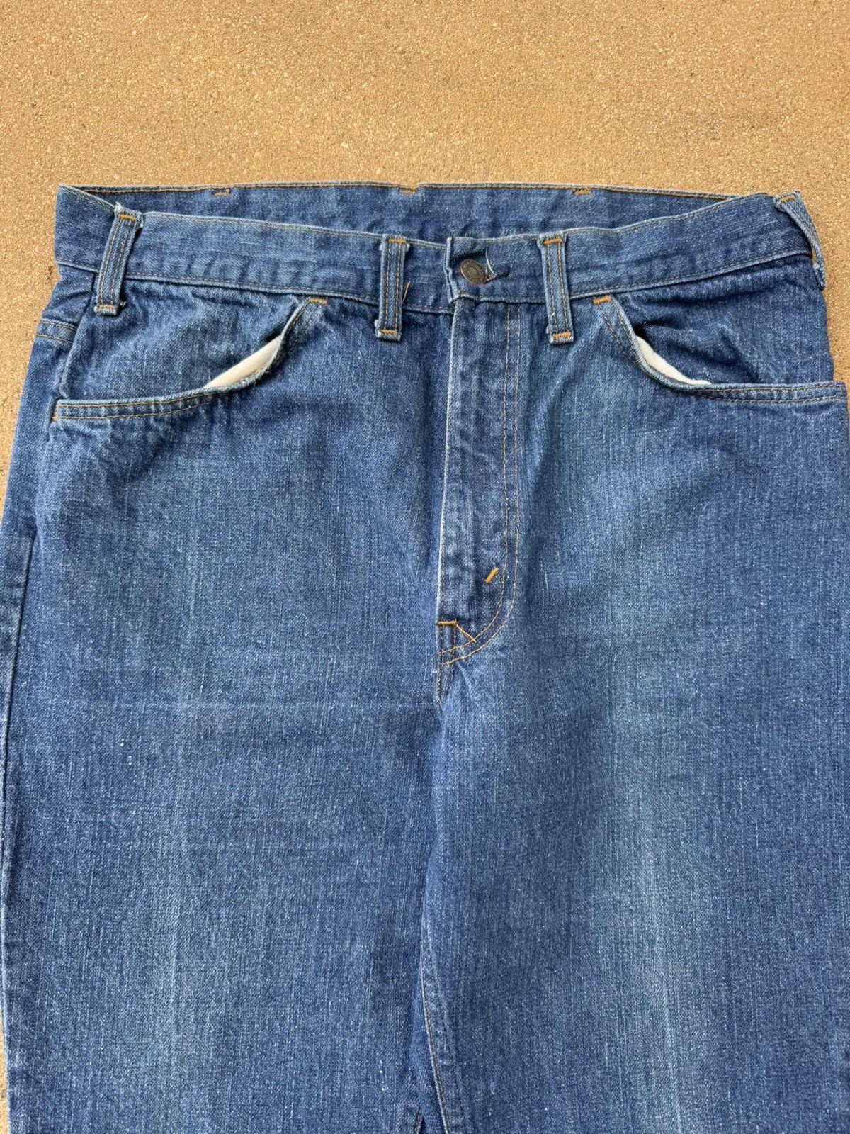 Levi's × Vintage Vtg 70’s Levi’s 646 Orange Tab Bellbottom Flare Jeans 32x28 Size US 32 / EU 48 - 4 Thumbnail