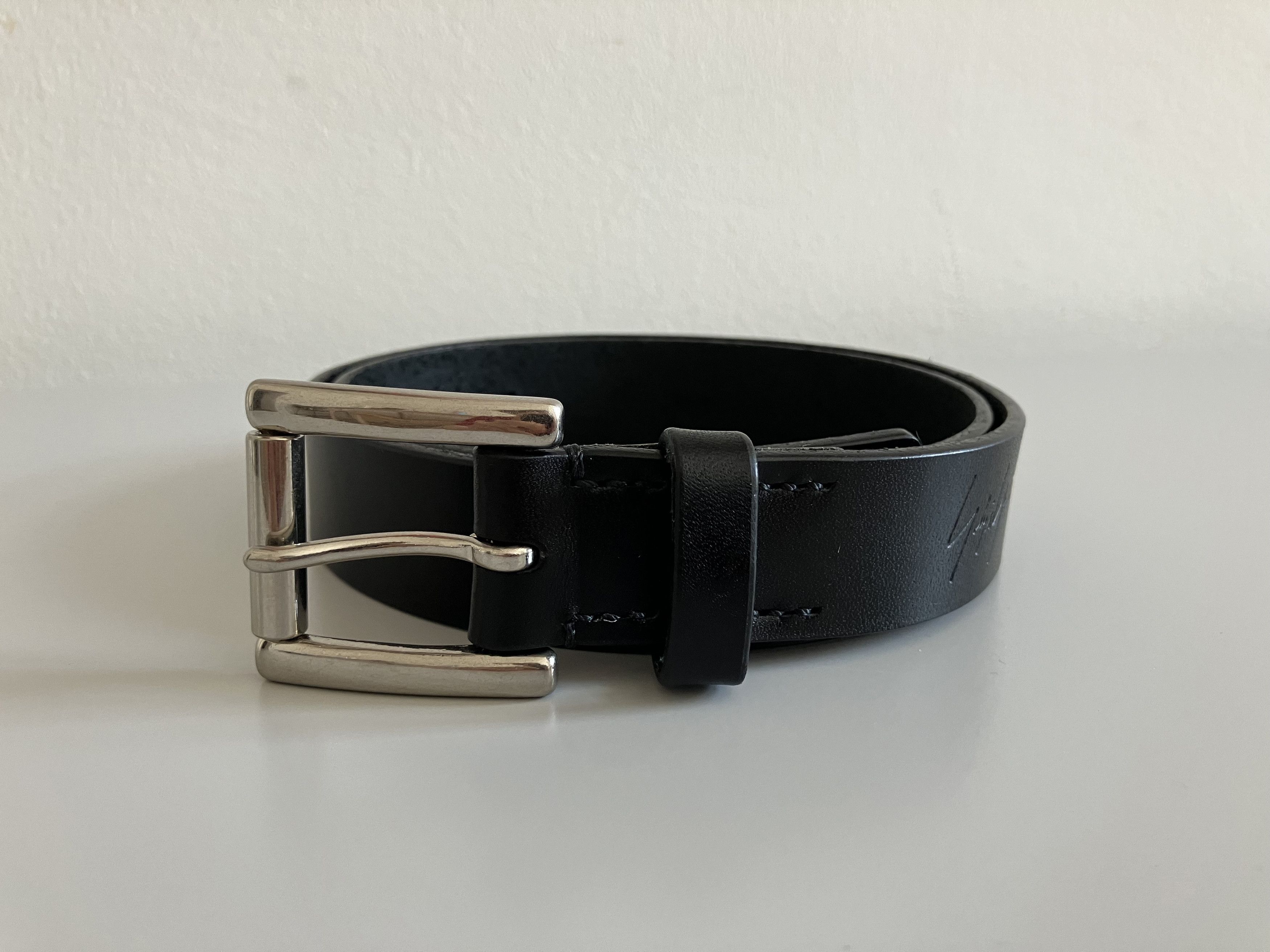 90sヴィンテージYohji Yamamotoレザーベルト ブラック 中古・古着通販】YOHJI YAMAMOTO (ヨウジヤマモト) レザーベルト