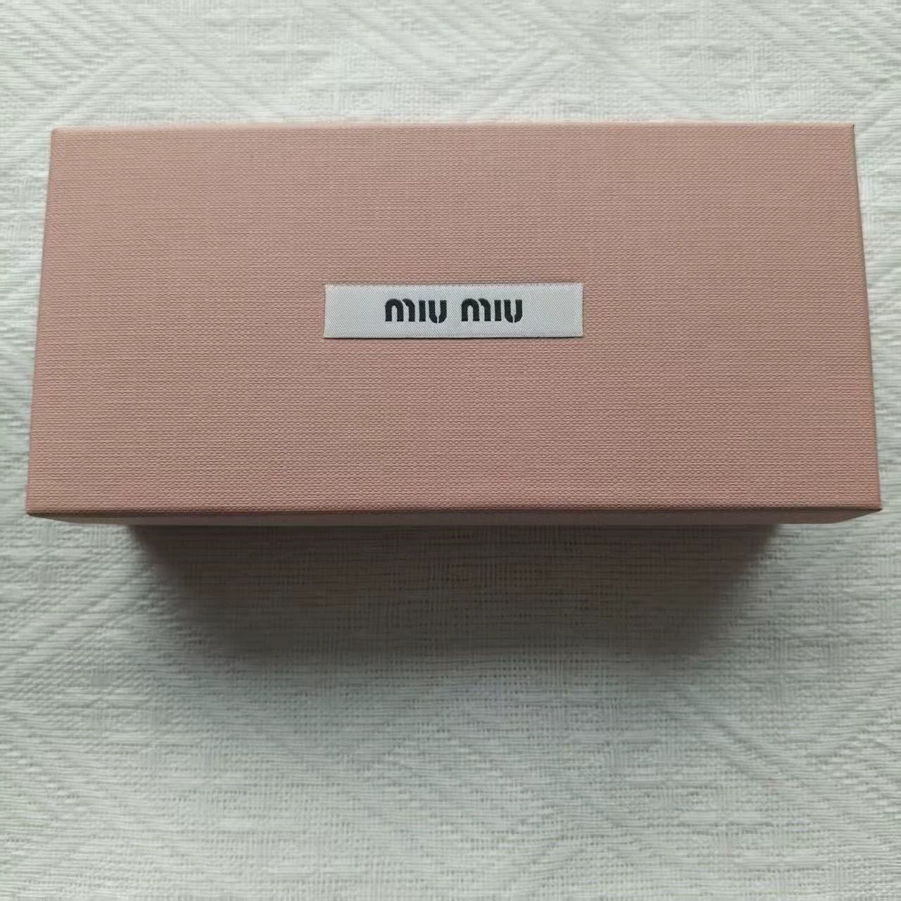 Miu Miu MIU MIU Nerd Logo Temple Oval Shades Tortoiseshell Unisex Size ONE SIZE - 8 Thumbnail
