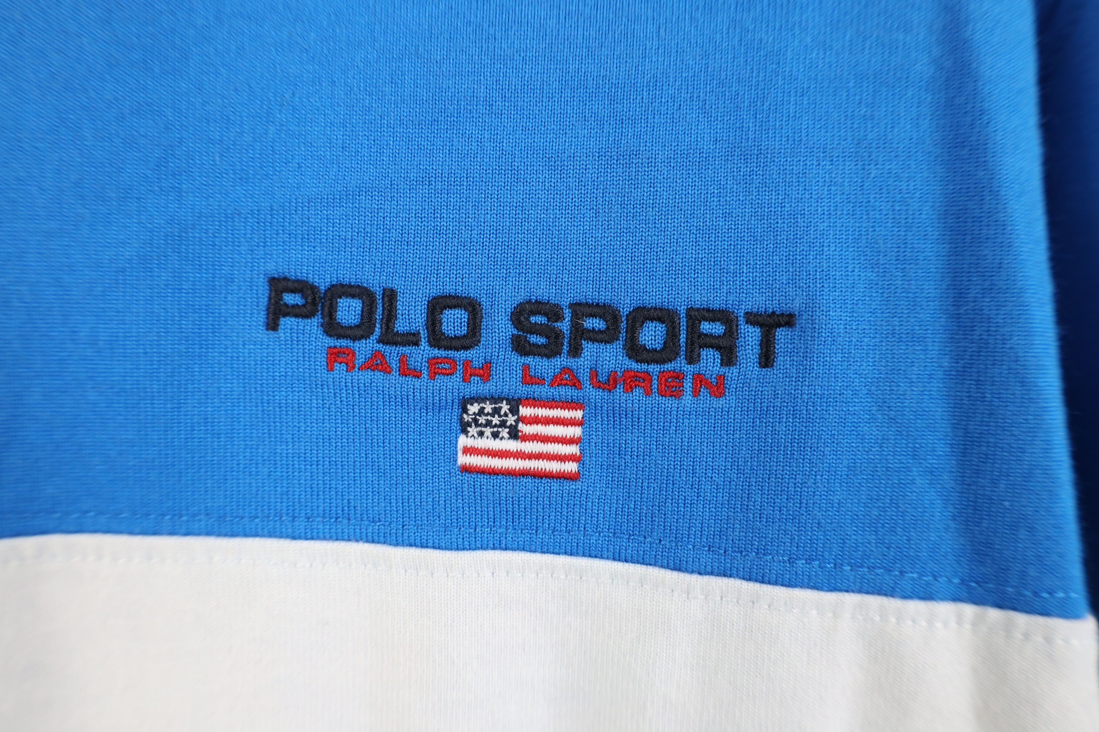 Ralph Lauren Vintage 90s Polo Sport Ralph Lauren Flag Rugby Polo Shirt Size US XL / EU 56 / 4 - 4 Thumbnail