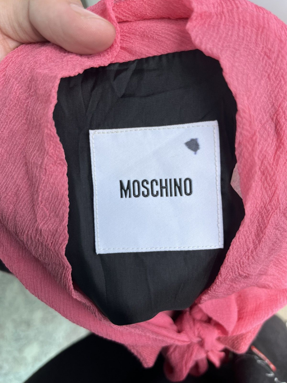 Moschino Crepe Scarf Wool Blouse Size M / US 6-8 / IT 42-44 - 6 Thumbnail