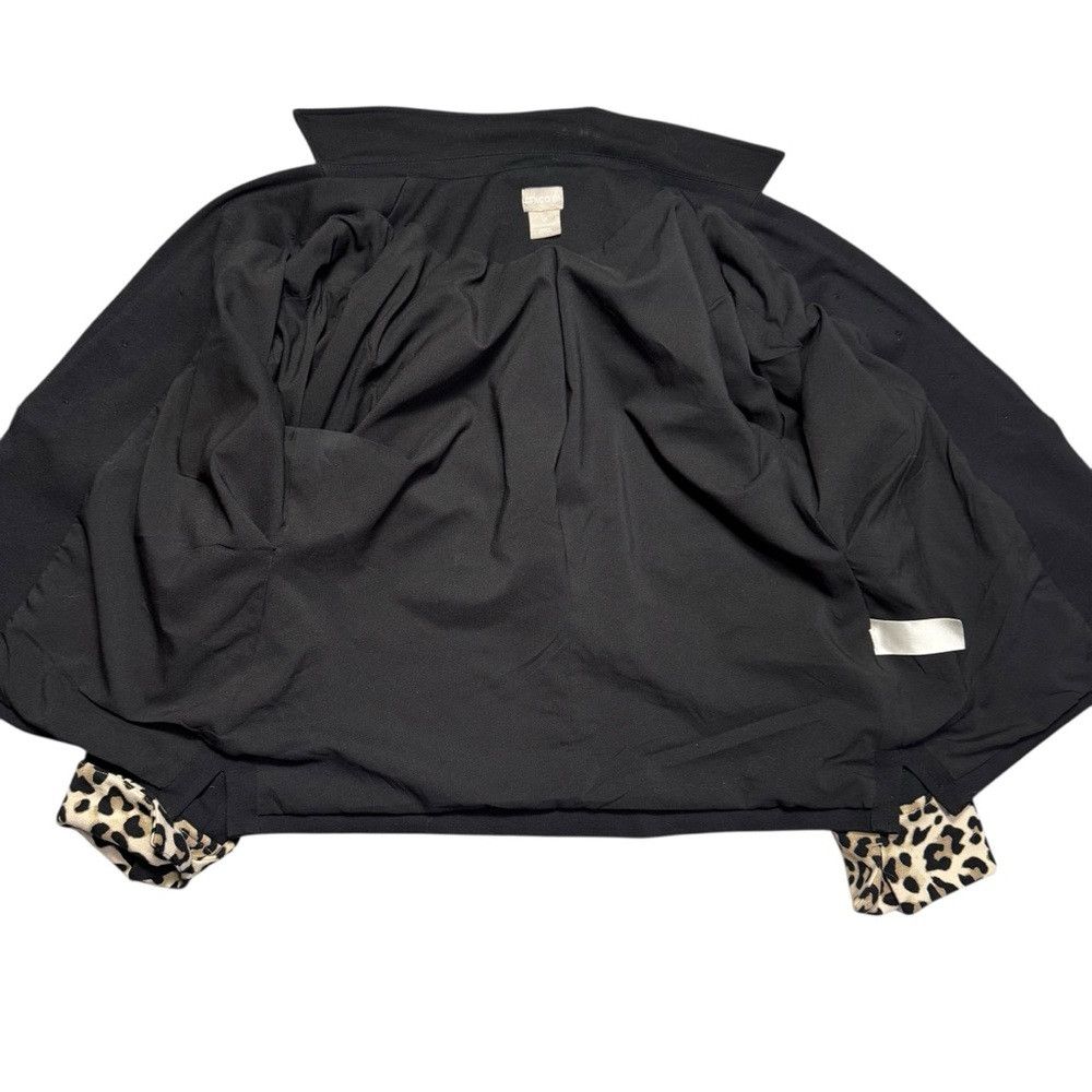 Chicos Chico's Animal Print Trimmed Blazer Jacket Size 1 US M Size M / US 6-8 / IT 42-44 - 6 Thumbnail