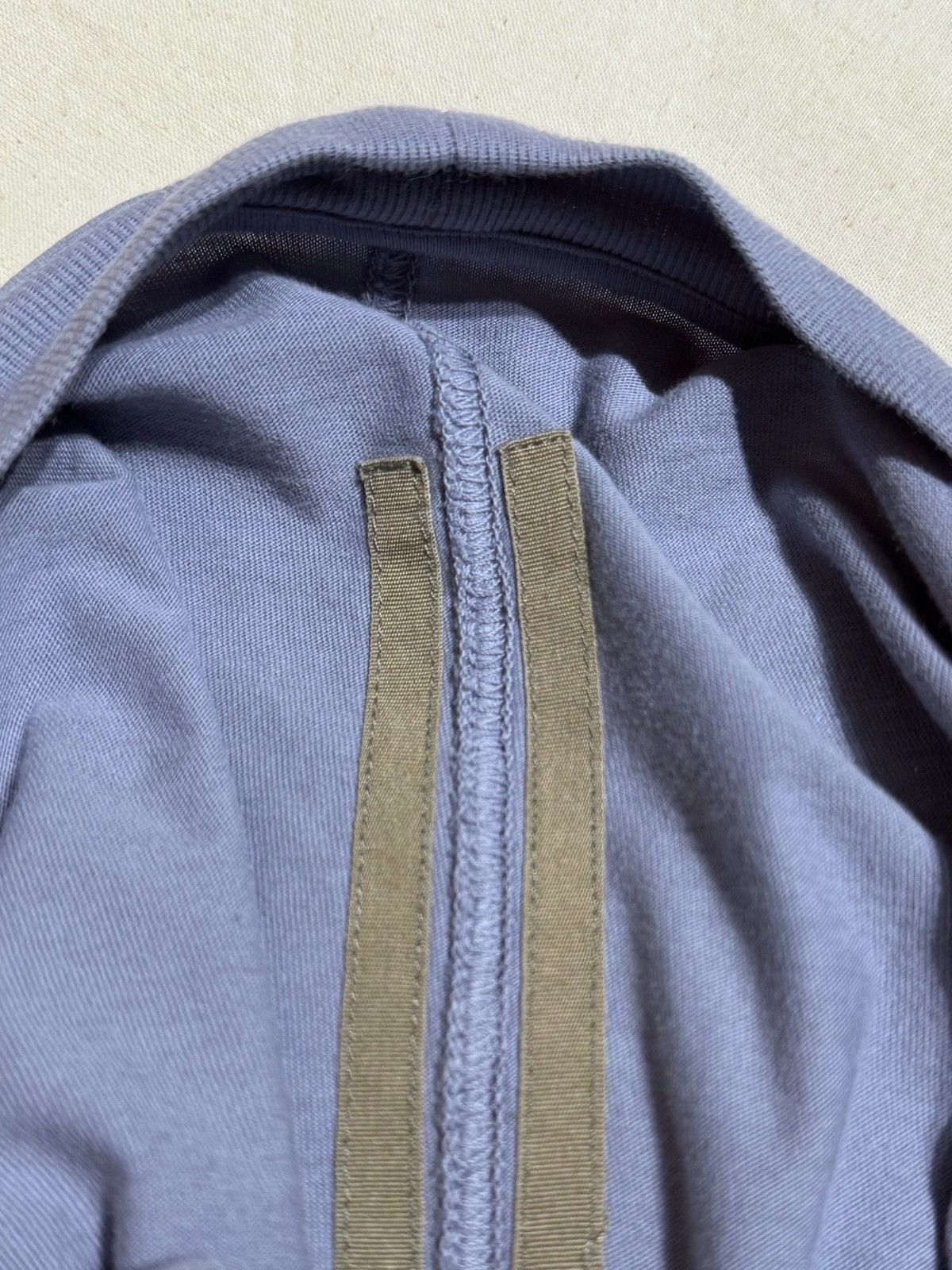 Rick Owens Drkshdw HUSTLER BRUISE COLOR HOODIE MILK LAYERED TEE HOODED Size US L / EU 52-54 / 3 - 4 Thumbnail