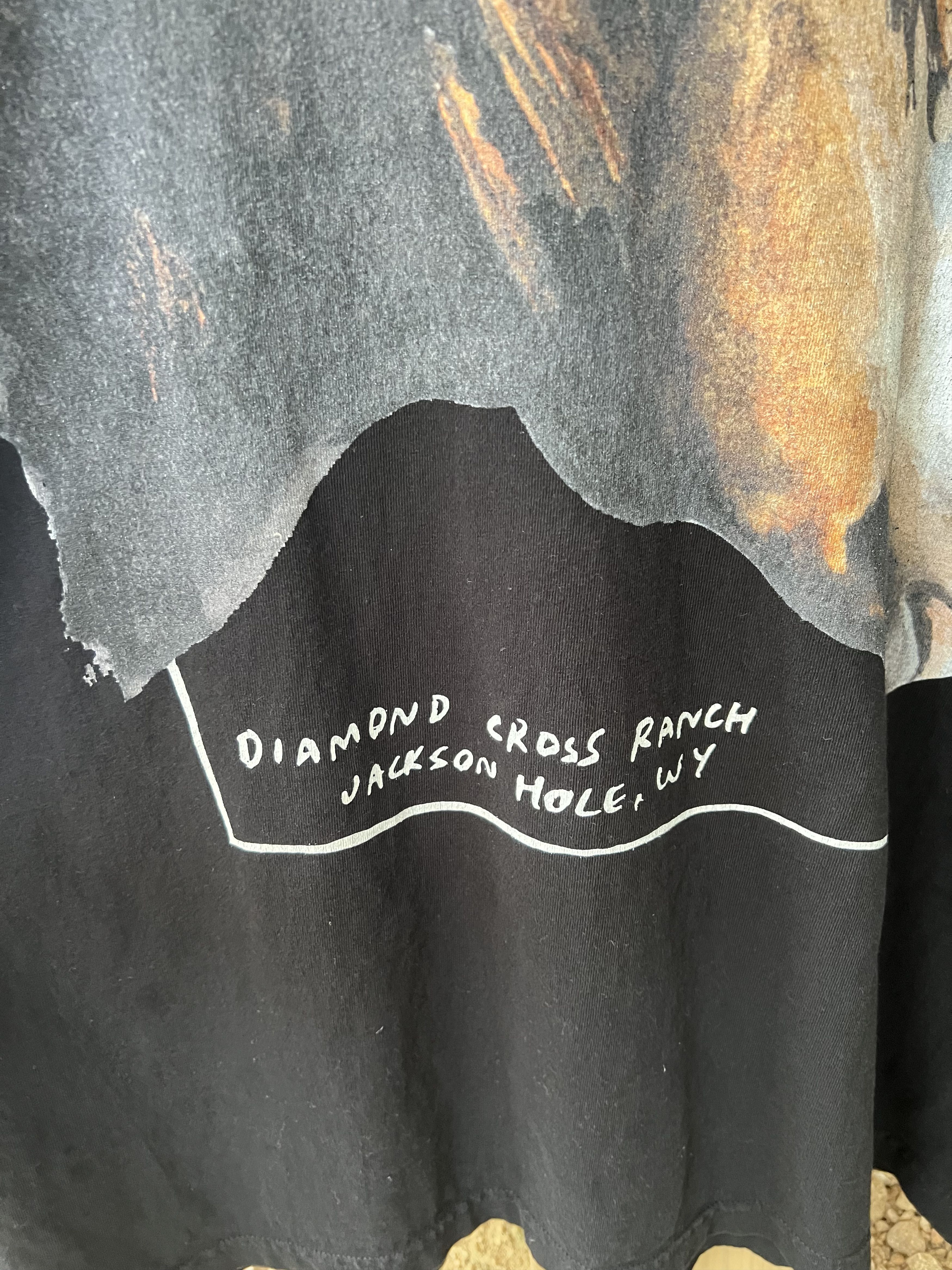 Other Diamond cross ranch Horse Face Tee Jackson hole Wyoming Size US XL / EU 56 / 4 - 3 Thumbnail