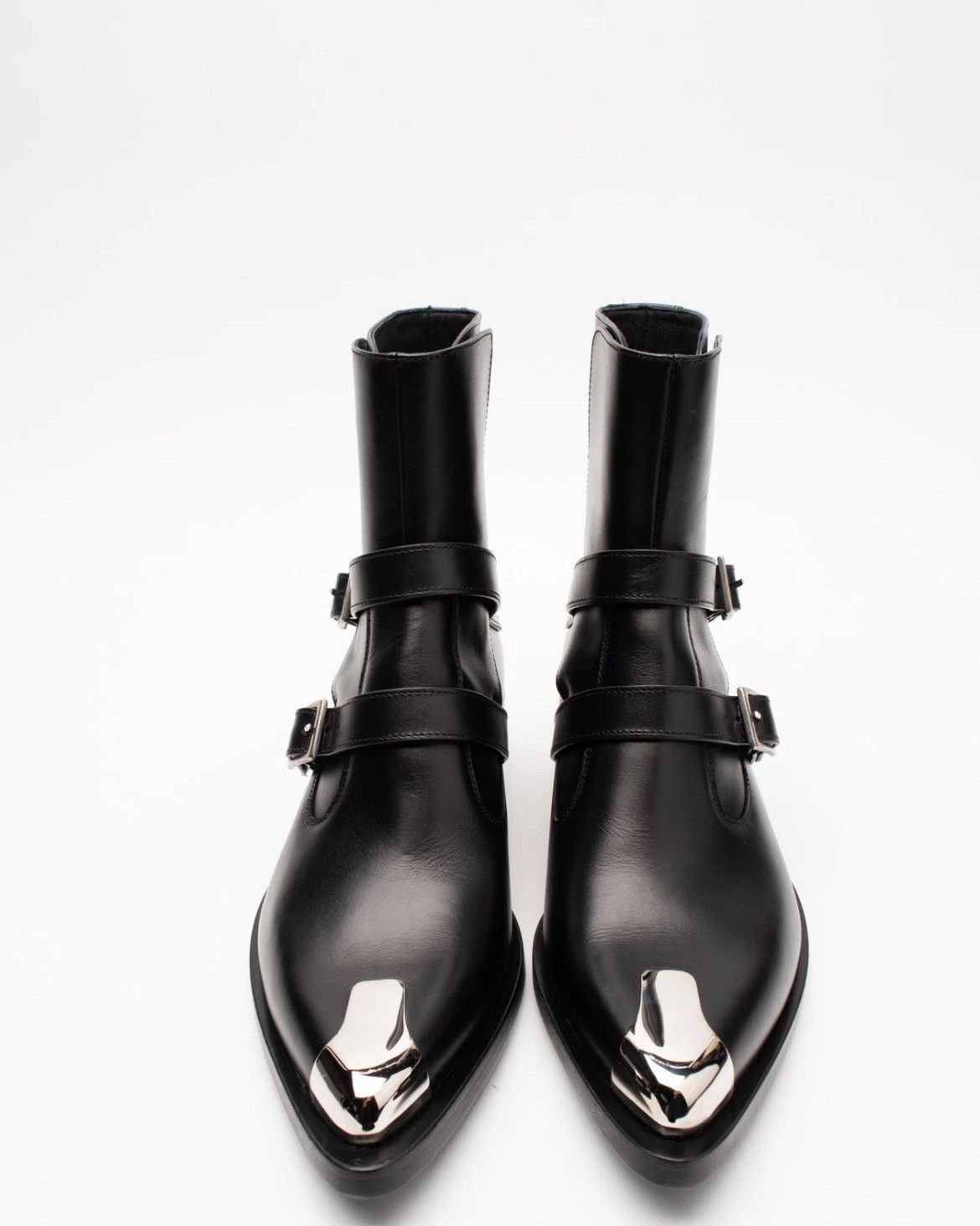 Alexander McQueen ALEXANDER McQUEEN Leather Ankle Boots Size US 11 / EU 44 - 3 Thumbnail