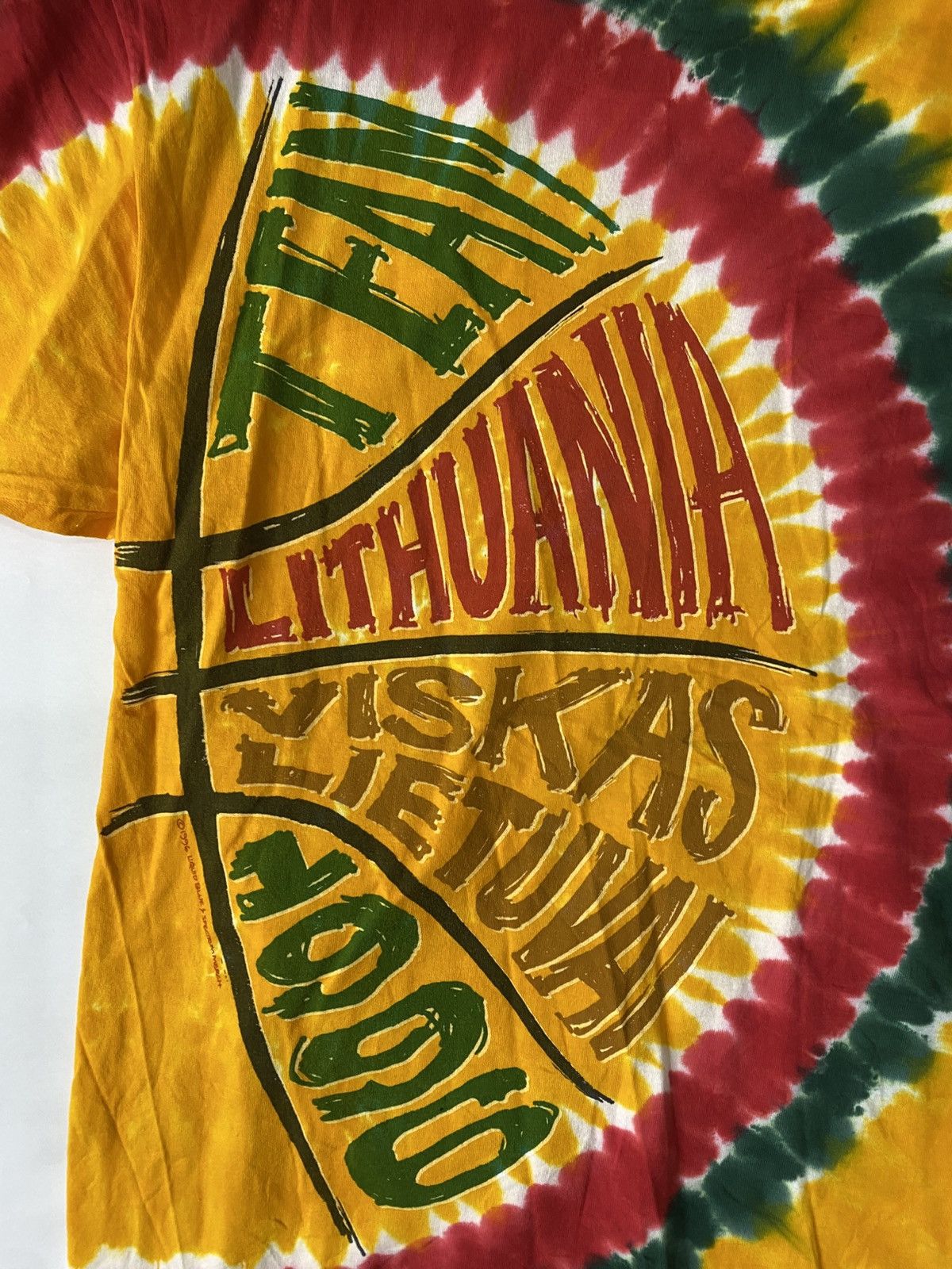 Liquid Blue LITHUANIA 1996 BASKETBALL SHIRT. Size US XL / EU 56 / 4 - 11 Thumbnail