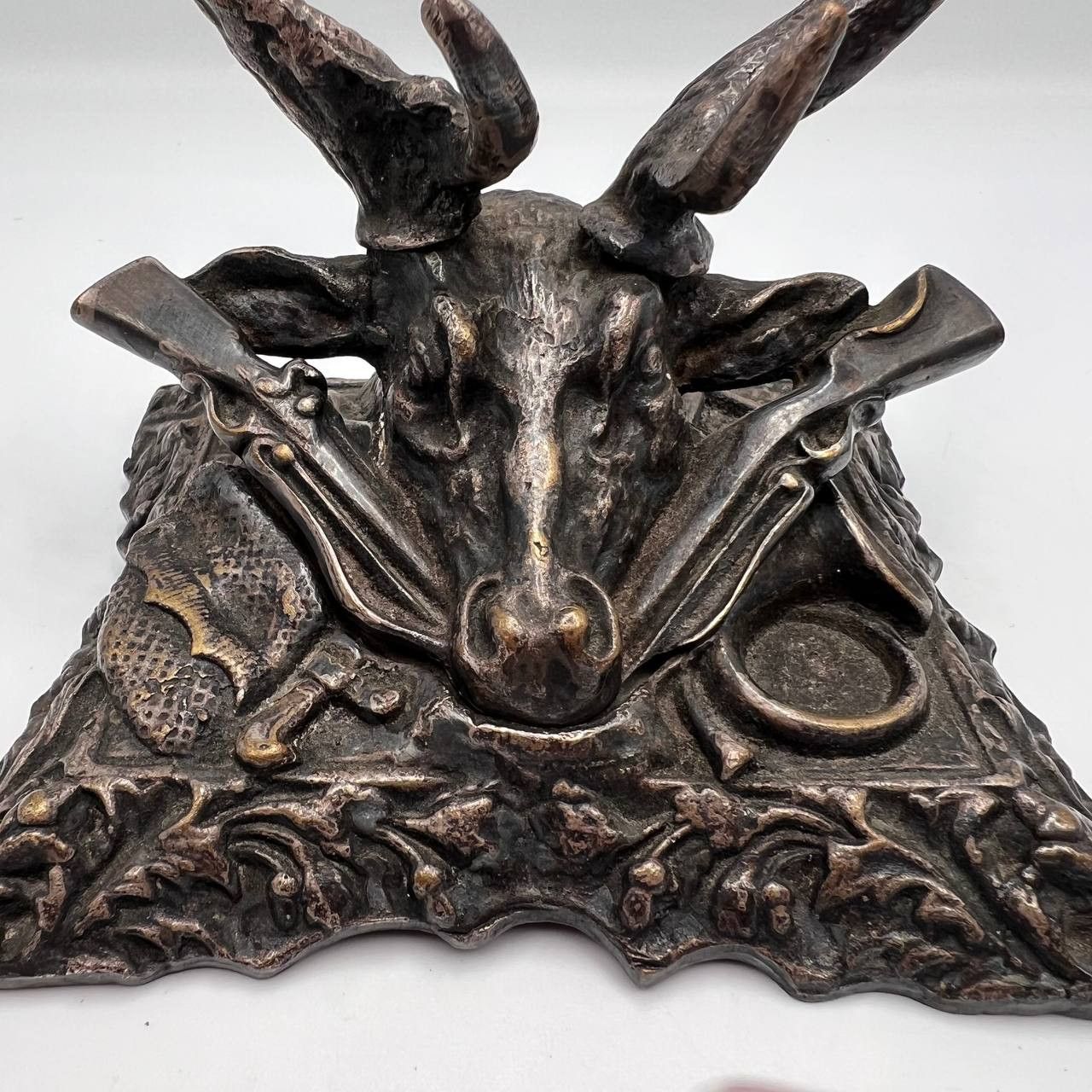 Vintage 1970s Vintage Bronze Deer Head Wall/Table Decor for Hunter Size ONE SIZE - 5 Thumbnail