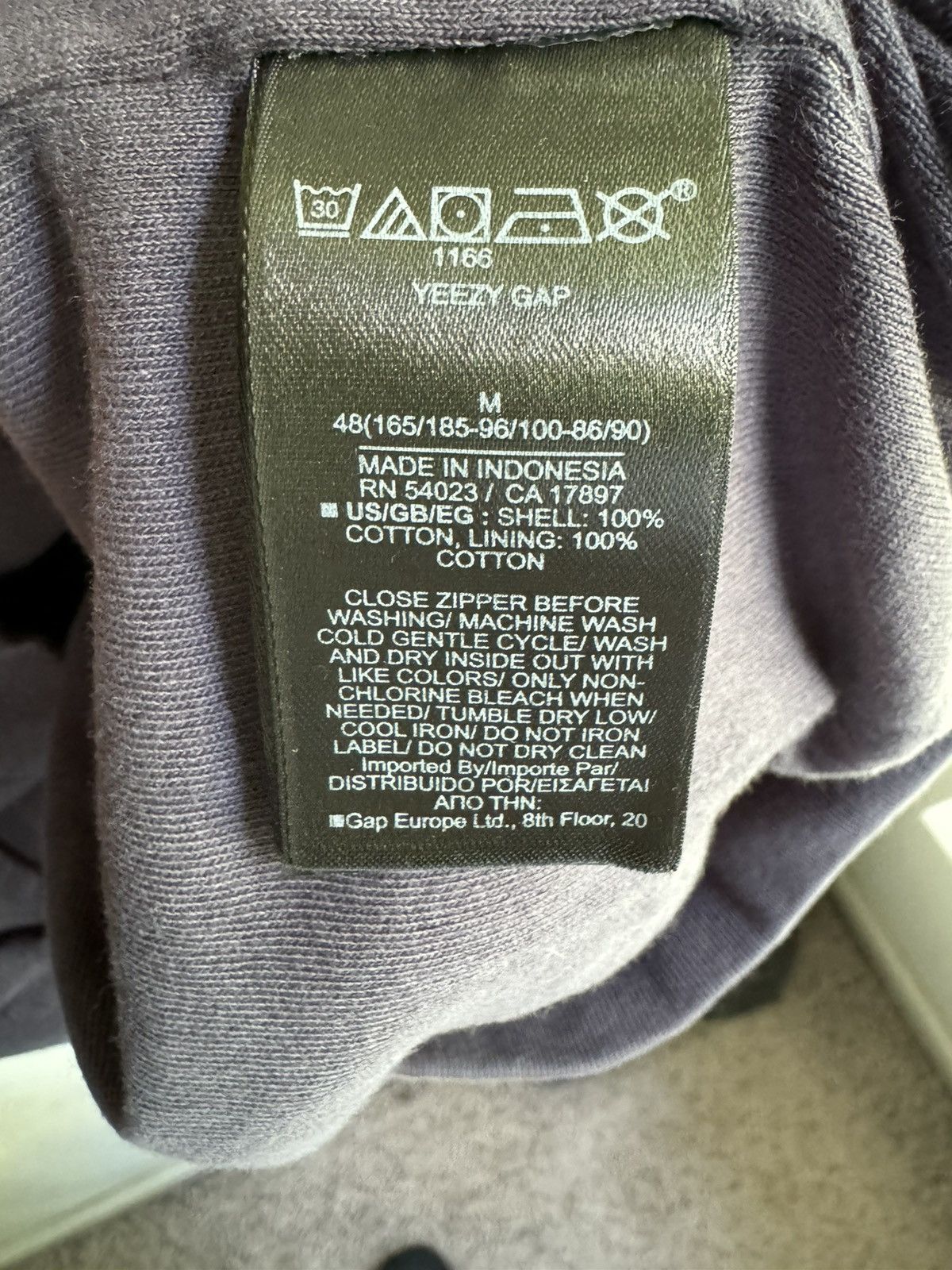 Balenciaga × Gap × Kanye West Yeezy Gap Balenciaga Zip Up Hoodie Navy UNRELEASED Size US S / EU 44-46 / 1 - 4 Thumbnail