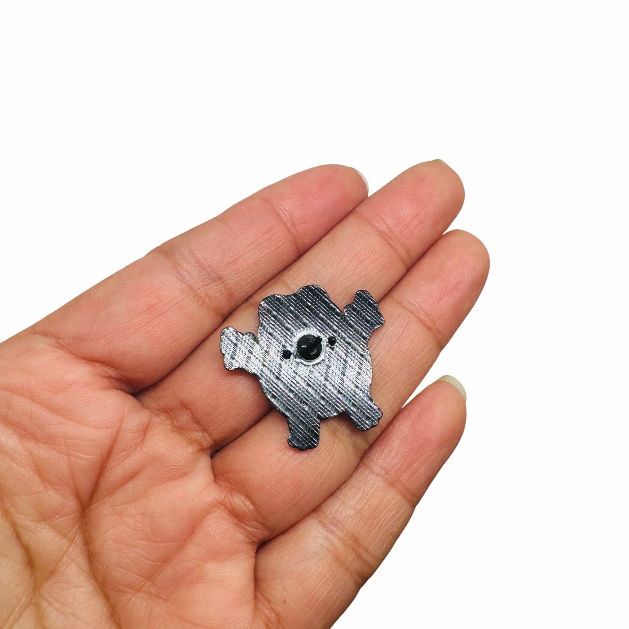 Other ⭐Enamel Pin Punk Frog Giving The Finger Broch GreenAnimal al Size ONE SIZE - 3 Thumbnail