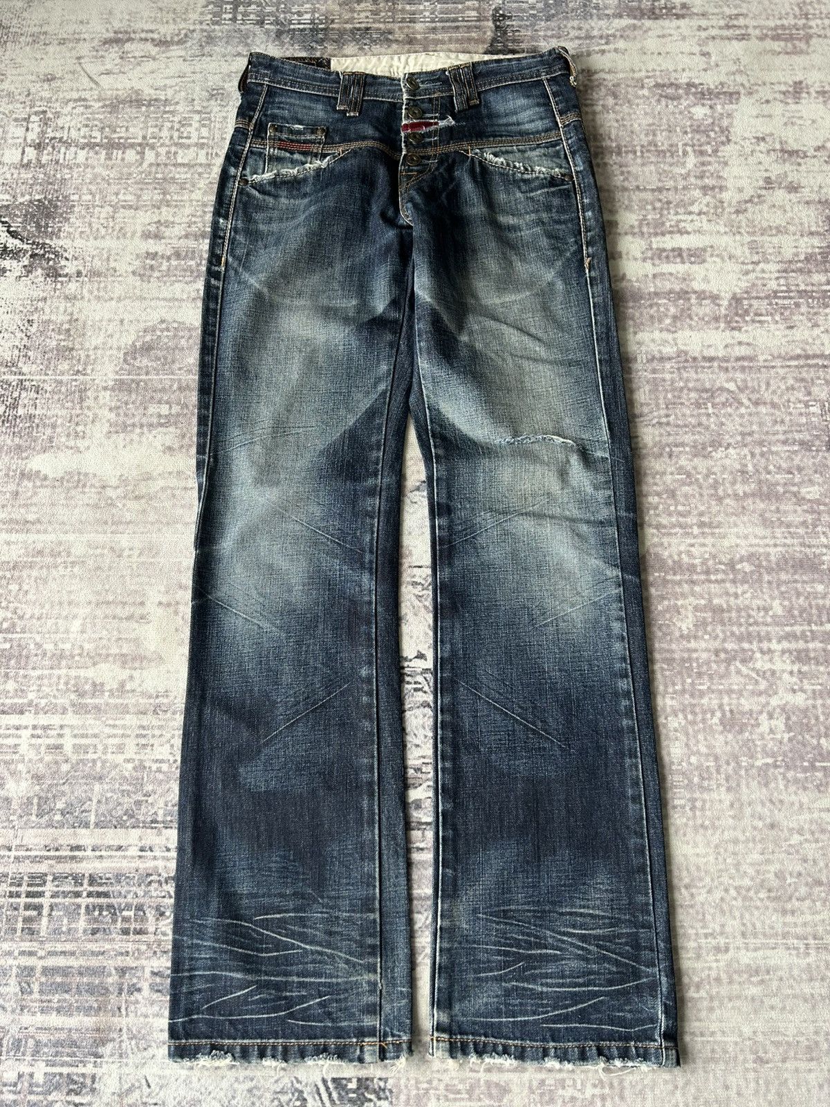 Marithe + Francois Girbaud MFG Y2K Mudwash Jeans Size US 30 / EU 46 - 1 Thumbnail