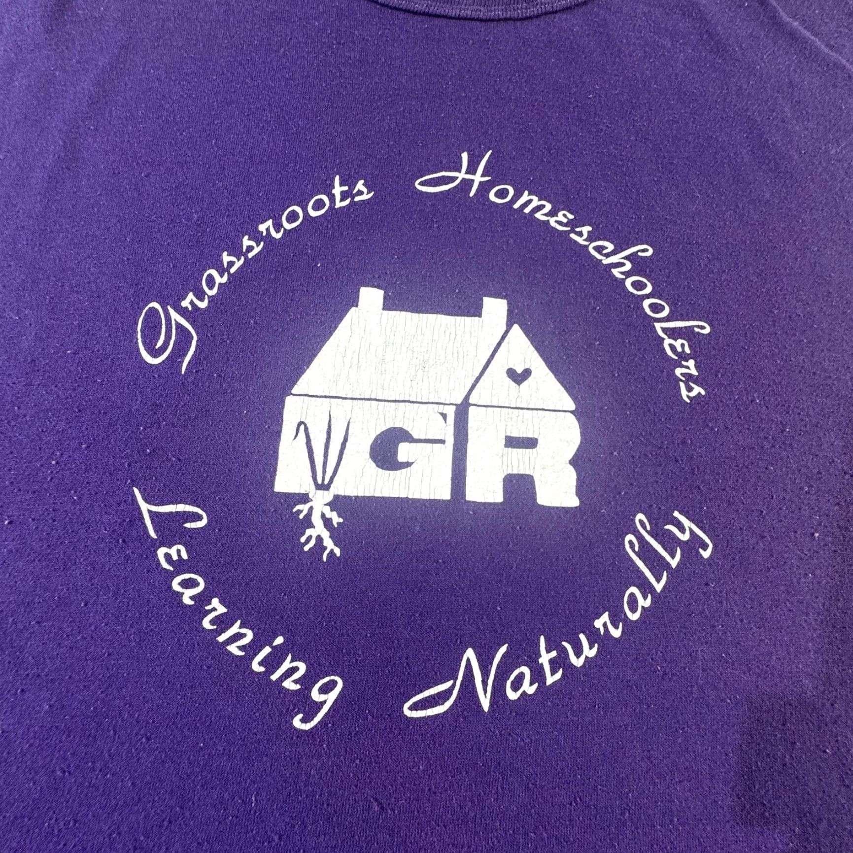 Russell Athletic VINTAGE Russell Athletic Shirt Mens XL Purple Grassroots Homeschoolers Sleeveless USA 90s Crew Neck Graphic Print Size US XL / EU 56 / 4 - 2 Thumbnail