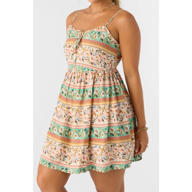 O'Neill NWT O'Neill Delena Sun Dress with Drawstring V-Neck Tapioca Size S / US 4 / IT 40 - 4 Thumbnail