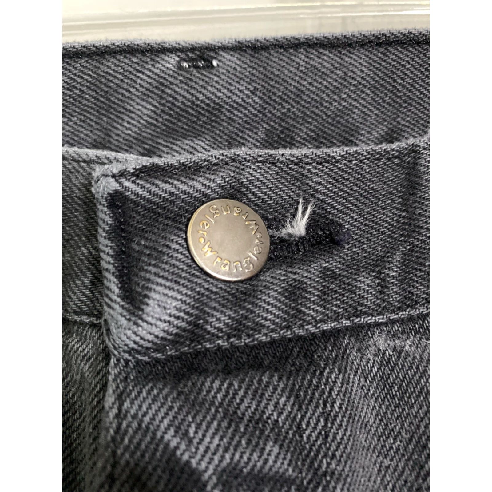 Wrangler VINTAGE Wrangler Jeans 33x28 Black Faded Cowboy Casual Size US 33 - 4 Thumbnail