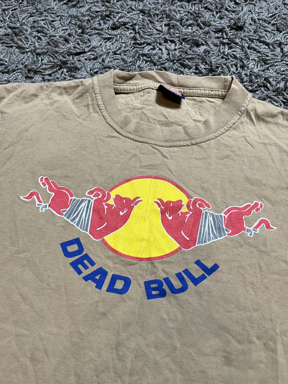 Vintage VINTAGE 00s DEAD BULL HUMOR ART USA COTTON T-SHIRT Size US S / EU 44-46 / 1 - 2 Thumbnail