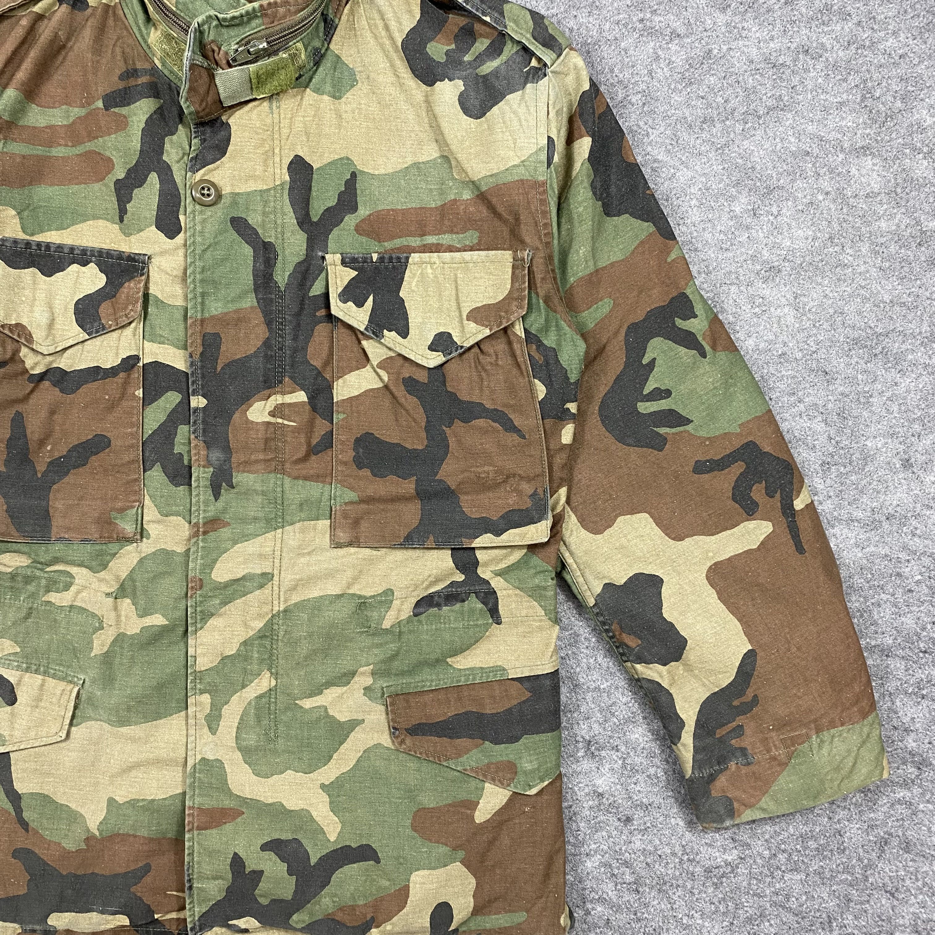 Vintage Vintage 1991 US Army M-65 Field Jacket Woodland Camo-J666 Size US M / EU 48-50 / 2 - 5 Thumbnail