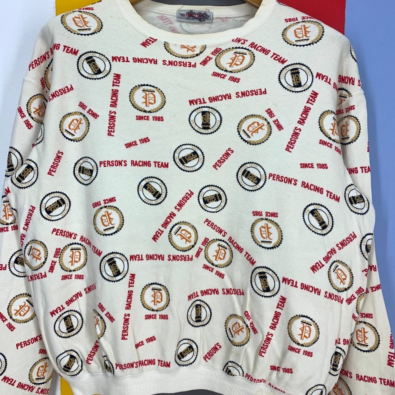 PERSON'S × Vintage Vintage PERSON'S RACING TEAM Sweatshirt #2463/AM Size US M / EU 48-50 / 2 - 2 Thumbnail