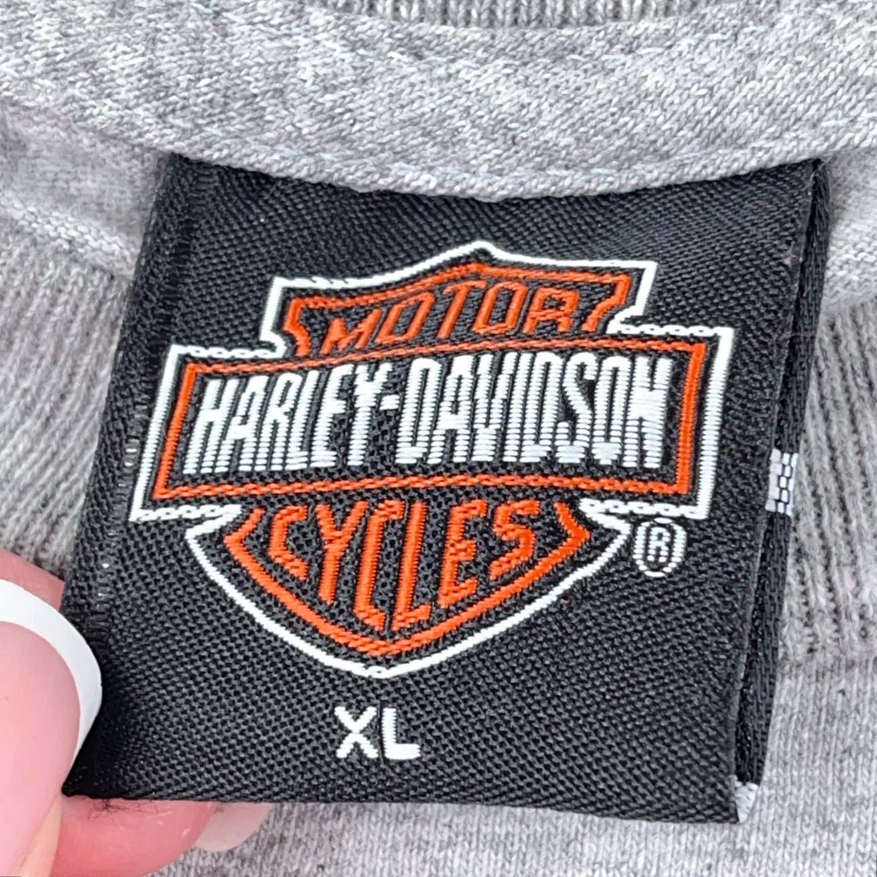 Harley Davidson VINTAGE Harley Davidson Shirt Men XL Gray Tank Top Pocket Tee Biker Y2K Eagle Size US XL / EU 56 / 4 - 3 Thumbnail