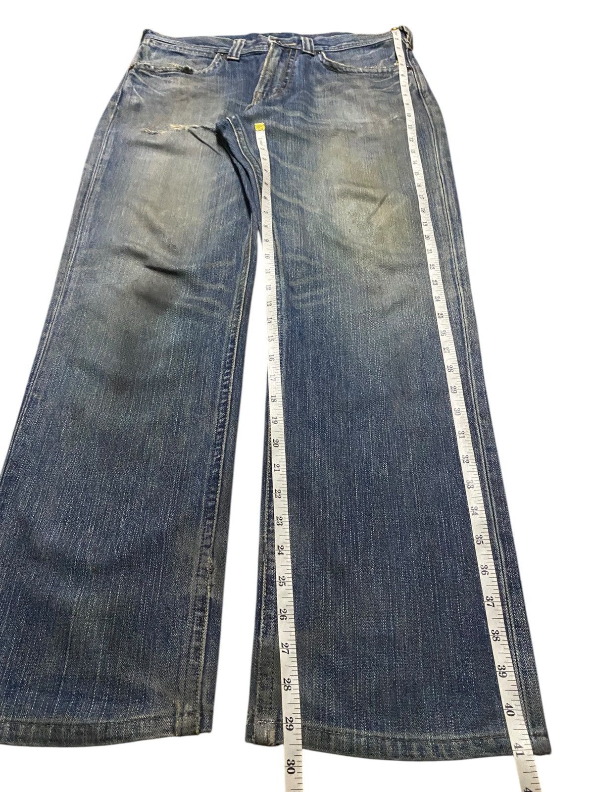 KOZABURO × Wrangler Vintage Wrangler 04903 Mud Wash Distressed Loose Jeans Size US 34 / EU 50 - 12 Thumbnail