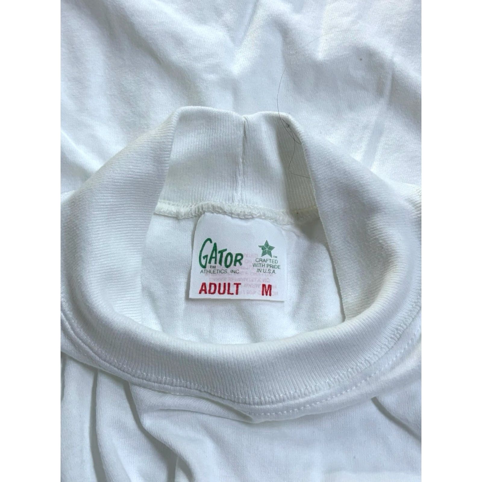 Vintage VINTAGE Gator Mock Turtleneck Shirt Mens M White NWOT Deadstock 00s Made USA USA Shirt Mens White Mock Turtleneck Size US M / EU 48-50 / 2 - 5 Thumbnail
