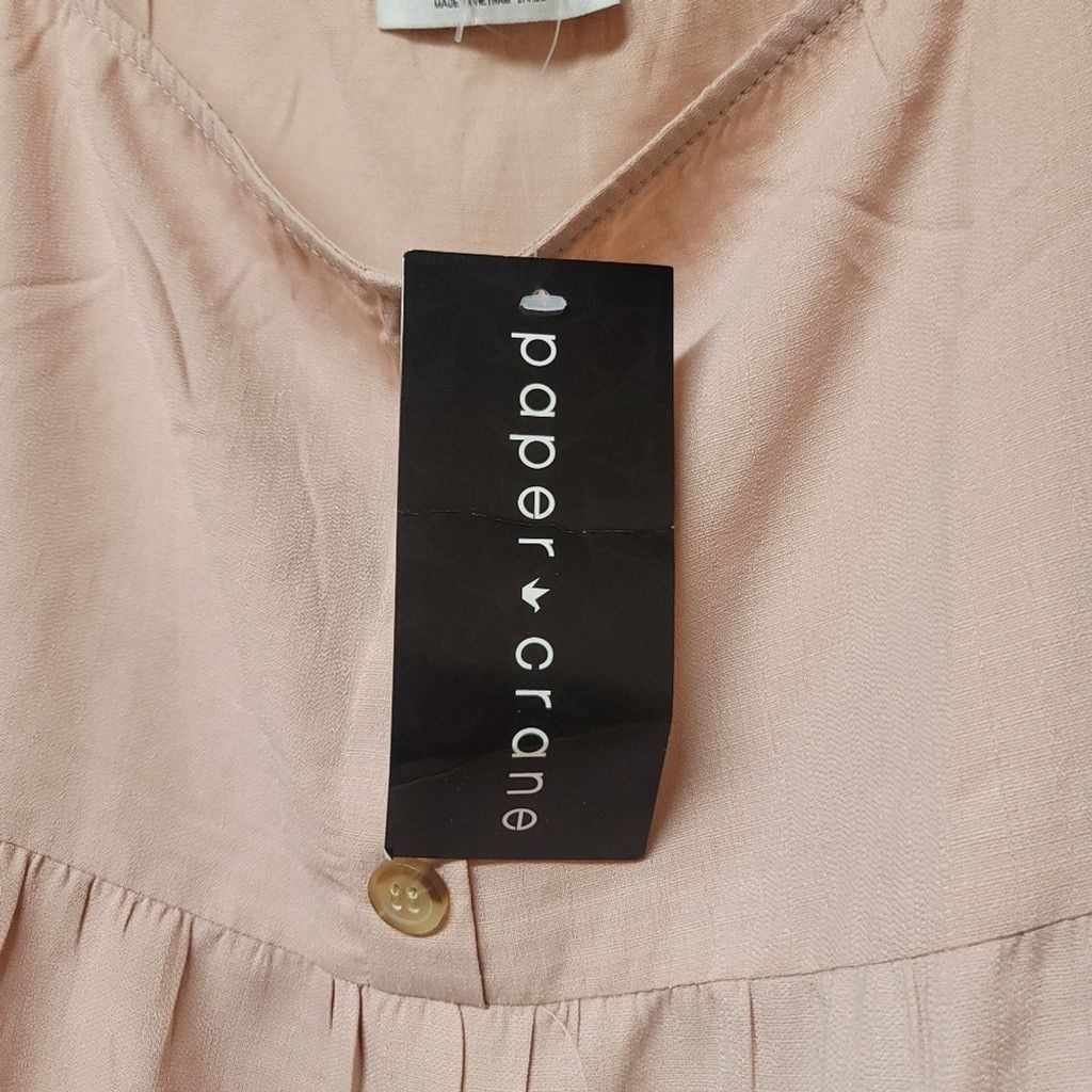Other NWT Anthropologies Paper Crane Tiered Ruffle Tank Baby Pink Size L / US 10 / IT 46 - 7 Thumbnail