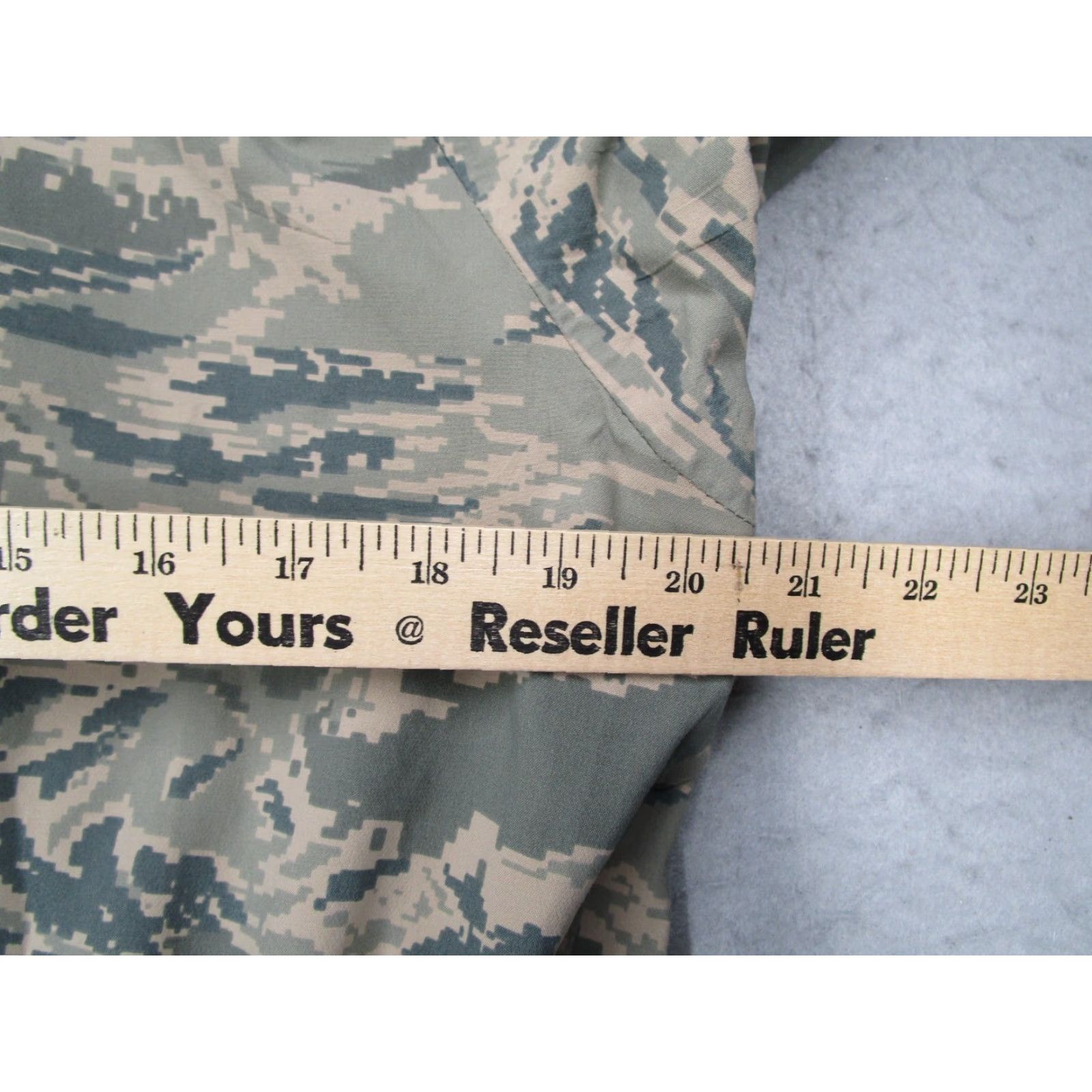 Industrie Tennier Industries Jacket Men S Short Green Tiger Stripe Camo Parka Nylon Size US 29 - 6 Thumbnail