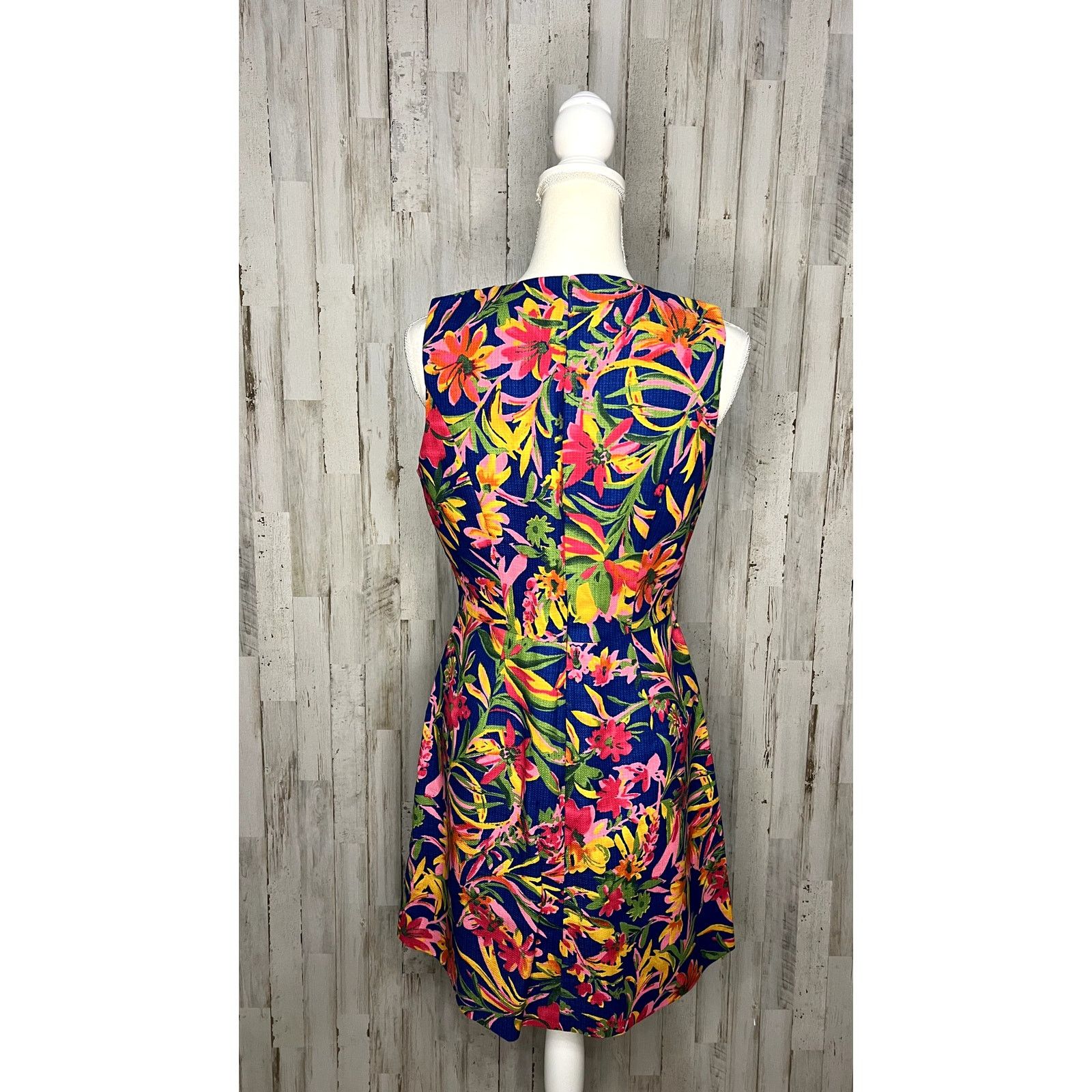 J.Crew NWT J.CREW Women's Multicolor Botanical Floral Shift Dress Size M / US 6-8 / IT 42-44 - 3 Thumbnail